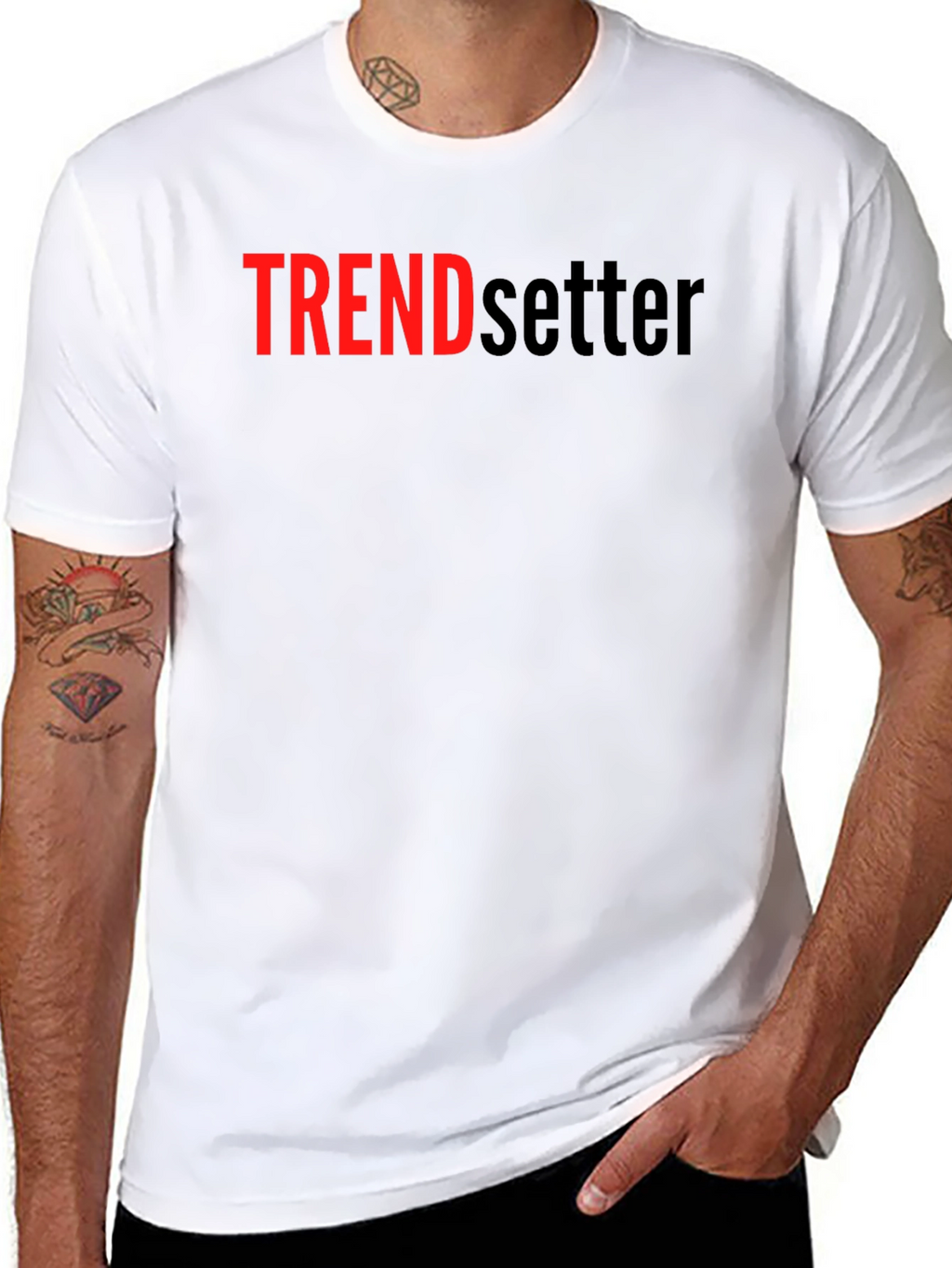 Trendsetter Black Graphic Tee - Bold Statement T-Shirt