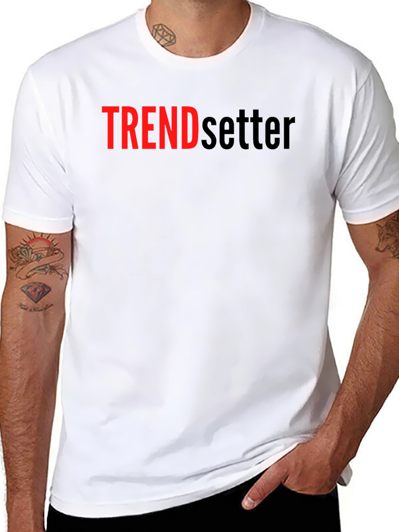Trendsetter Black Graphic Tee - Bold Statement T-Shirt