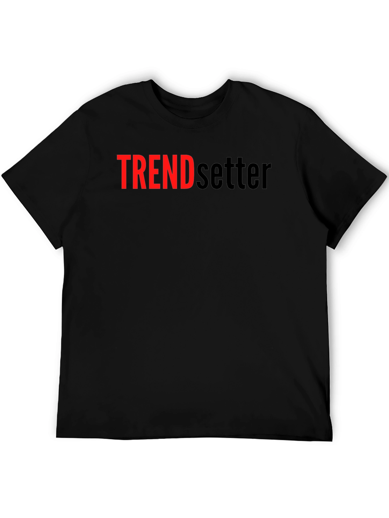 Trendsetter Black Graphic Tee - Bold Statement T-Shirt