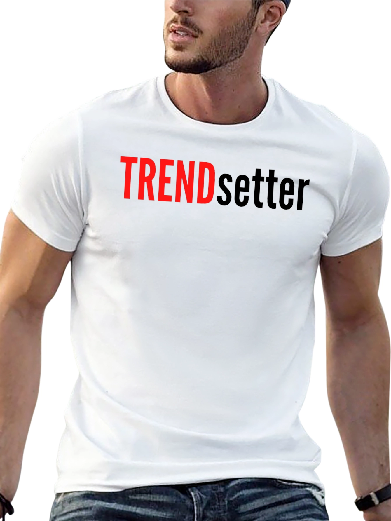 Trendsetter Black Graphic Tee - Bold Statement T-Shirt
