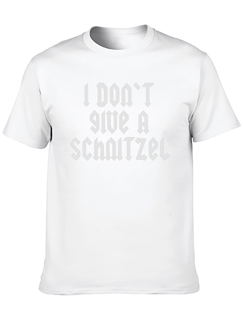 I Dont Give a Schnitzel Black T-Shirt