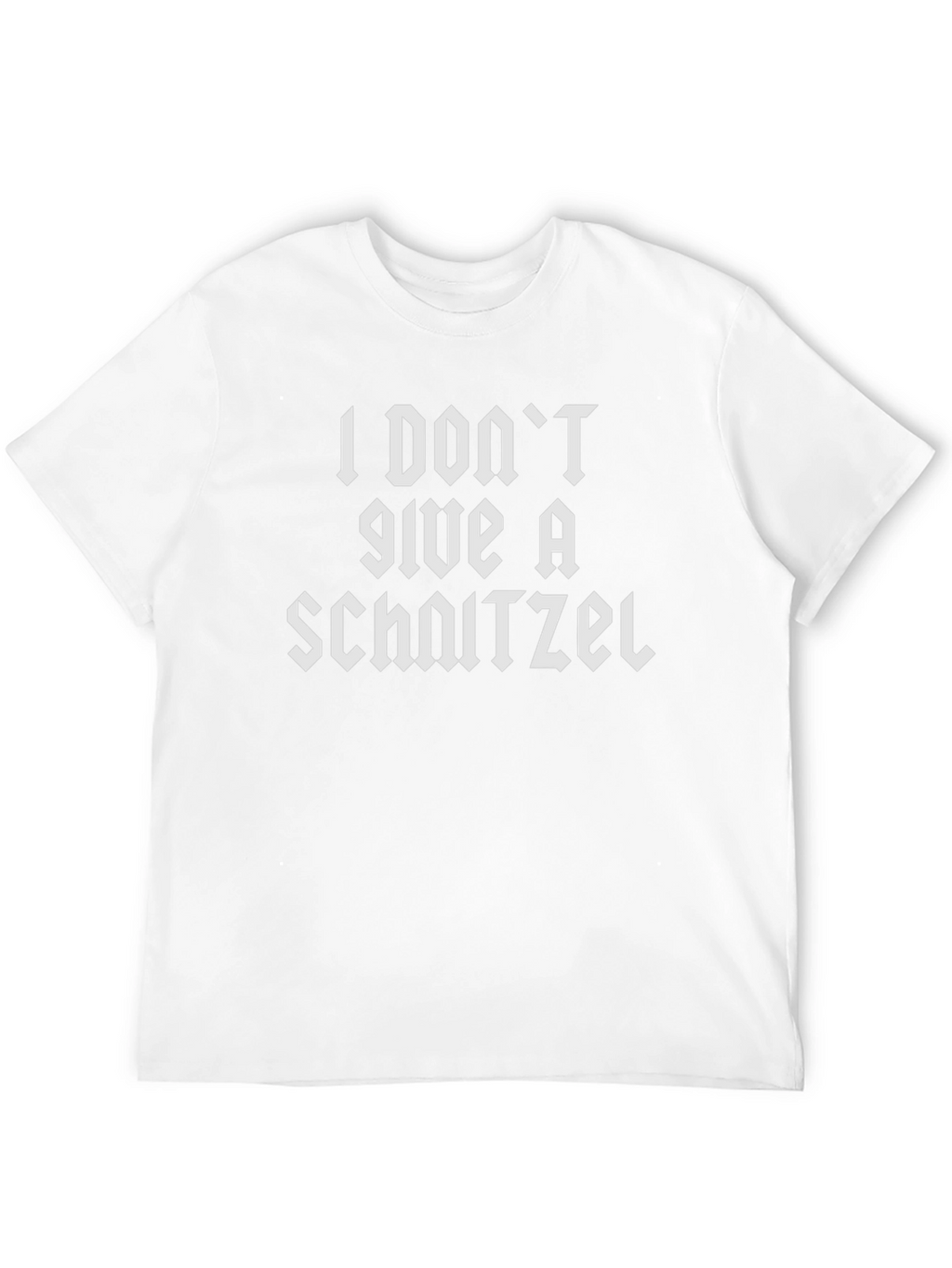 I Dont Give a Schnitzel Black T-Shirt