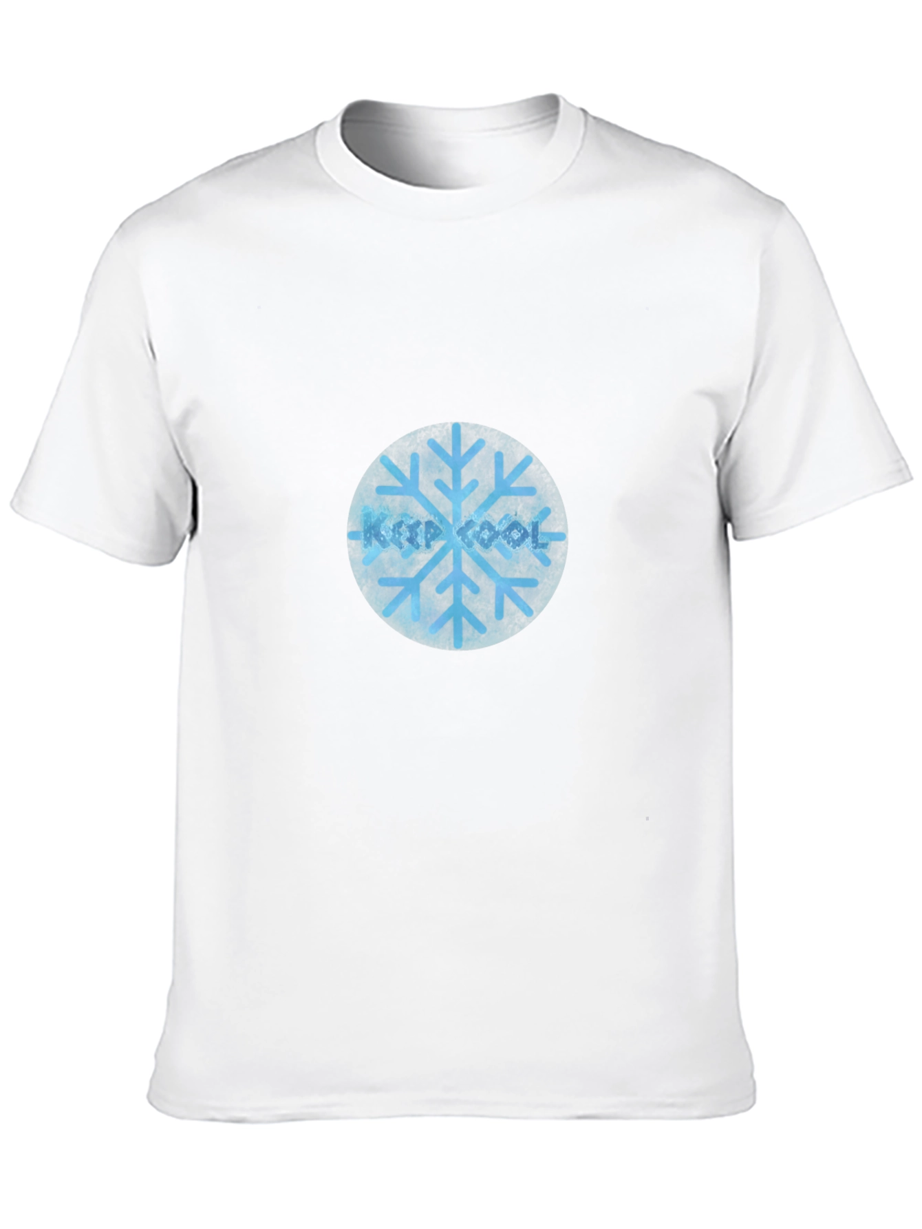 Cool Snowflake Graphic Black T-Shirt