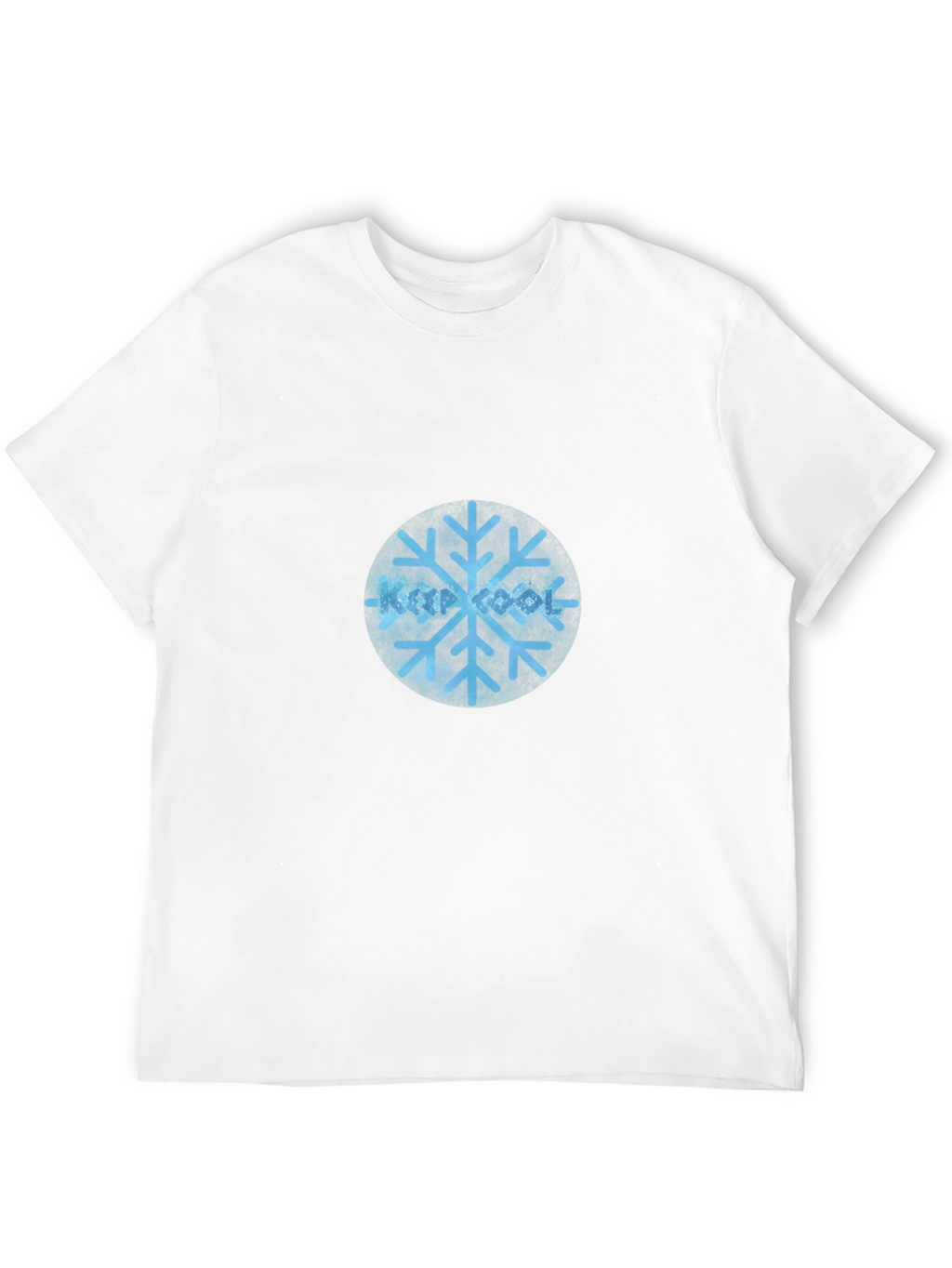 Cool Snowflake Graphic Black T-Shirt
