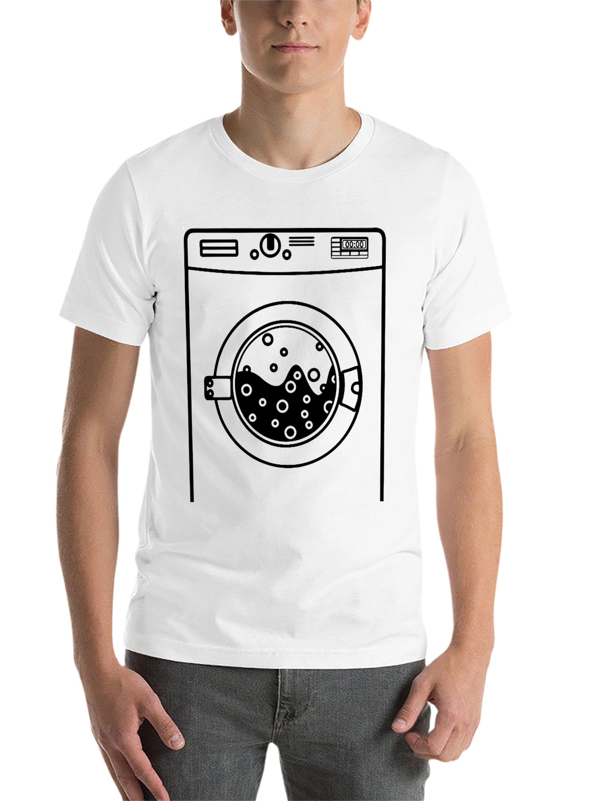 Washing Machine Graphic T-Shirt - Laundry Day Style