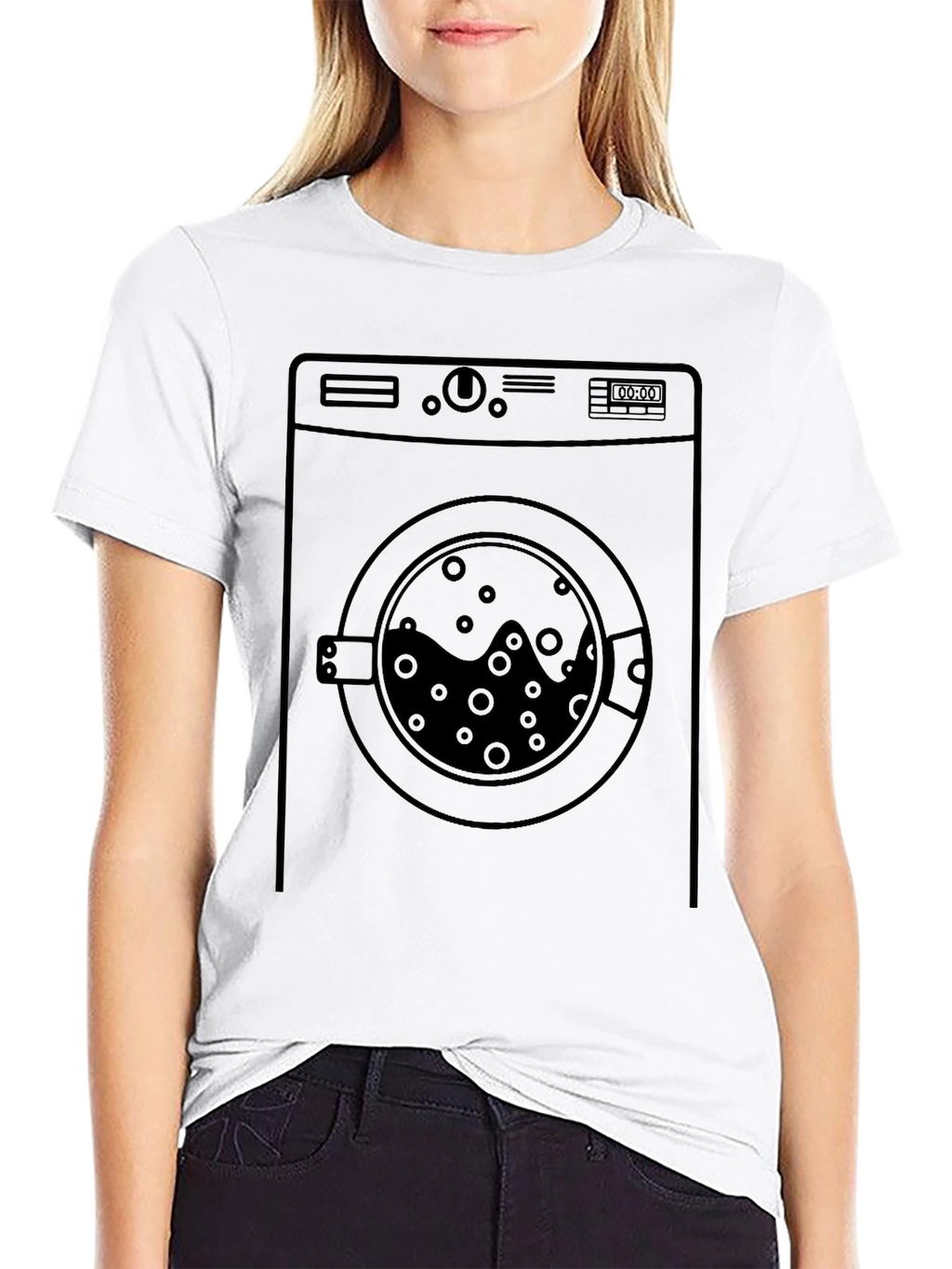 Washing Machine Graphic T-Shirt - Laundry Day Style