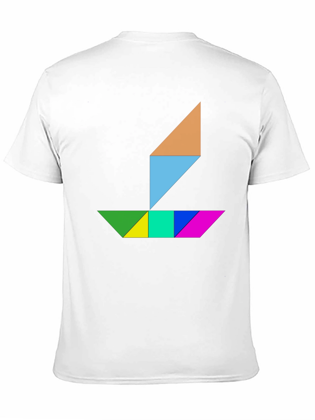 Geometric Sailboat Graphic Tee