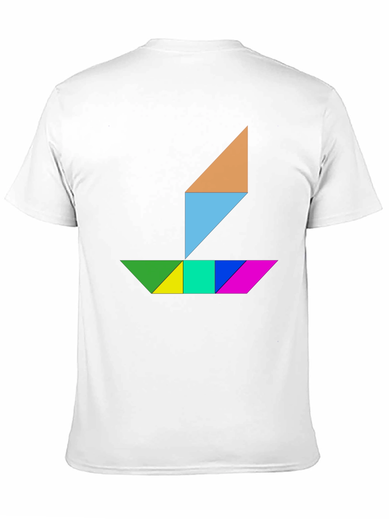 Geometric Sailboat Graphic Tee
