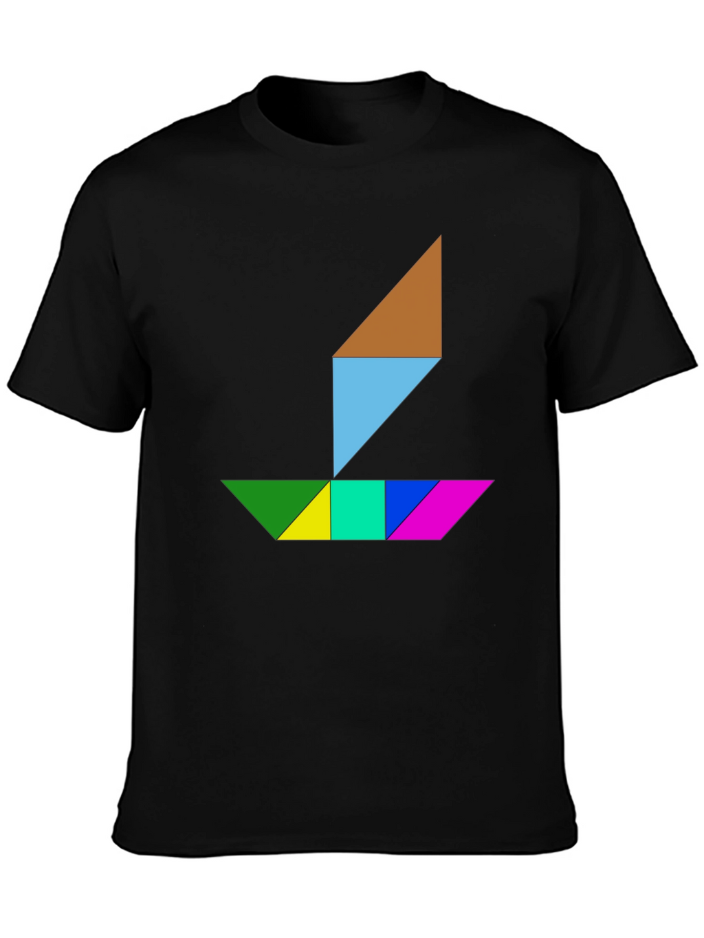 Geometric Sailboat Graphic Tee