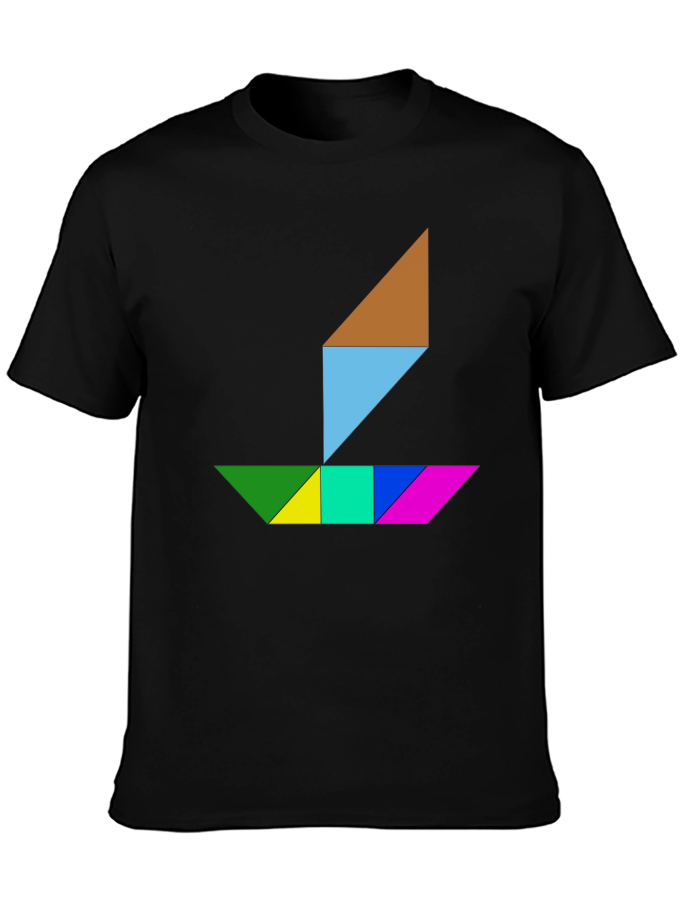 Geometric Sailboat Graphic Tee