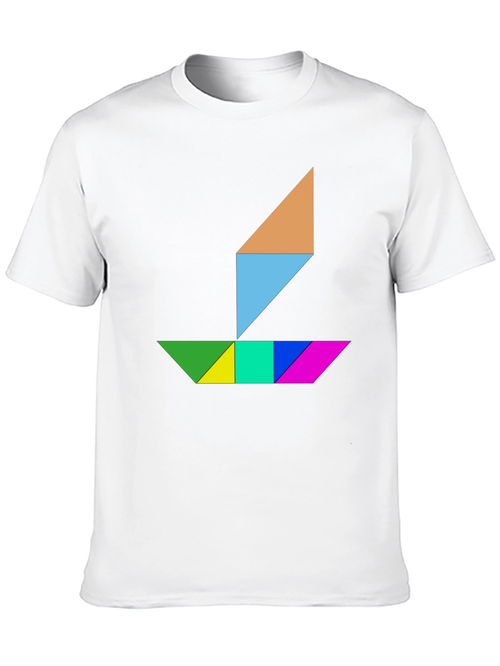 Geometric Sailboat Graphic Tee