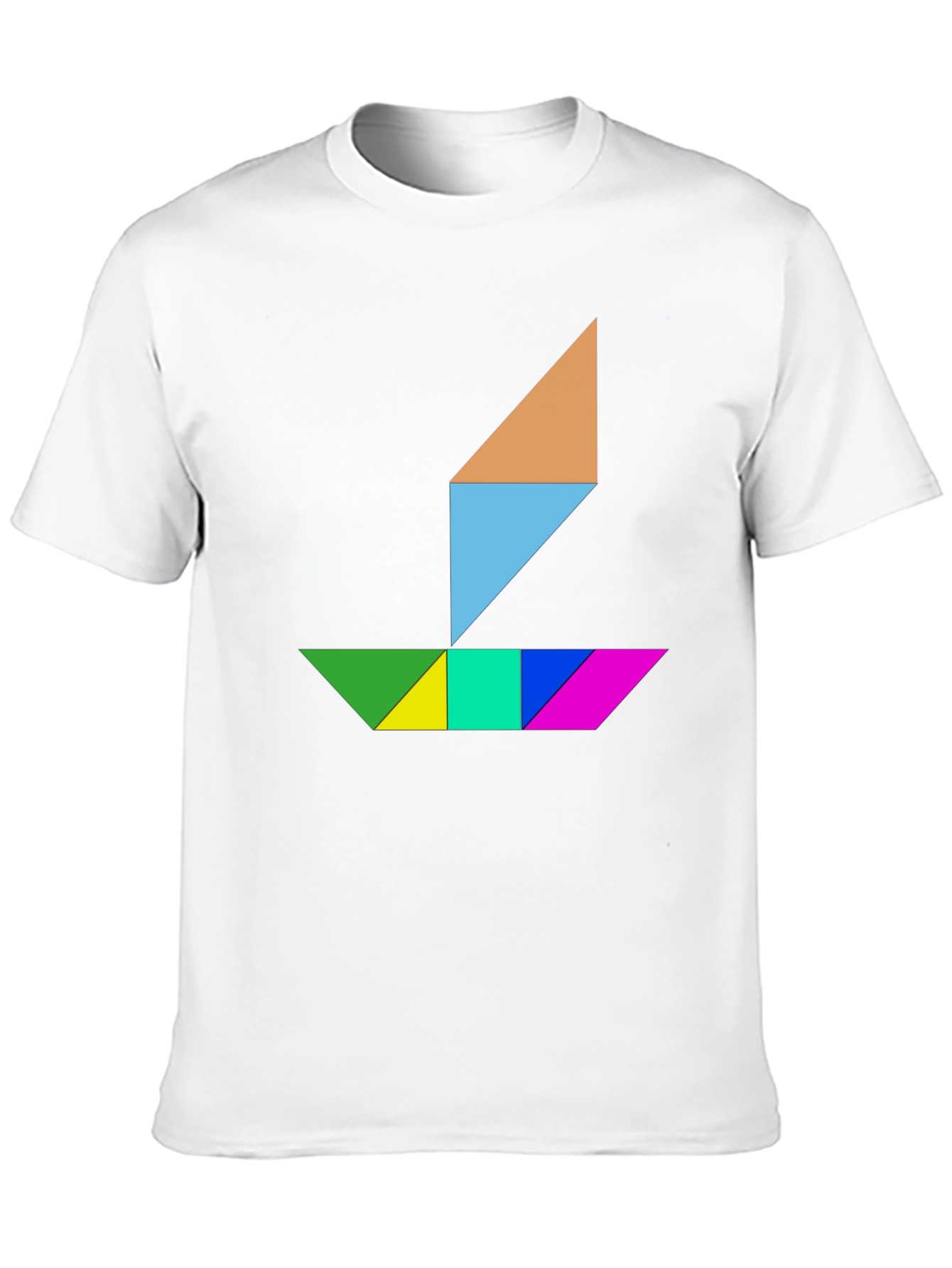 Geometric Sailboat Graphic Tee