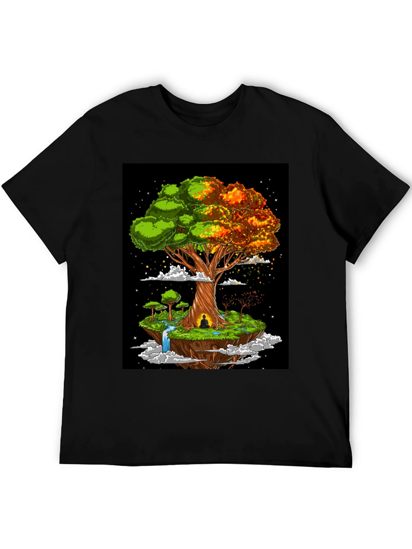 Zen Tree Graphic Tee - Floating Island Design