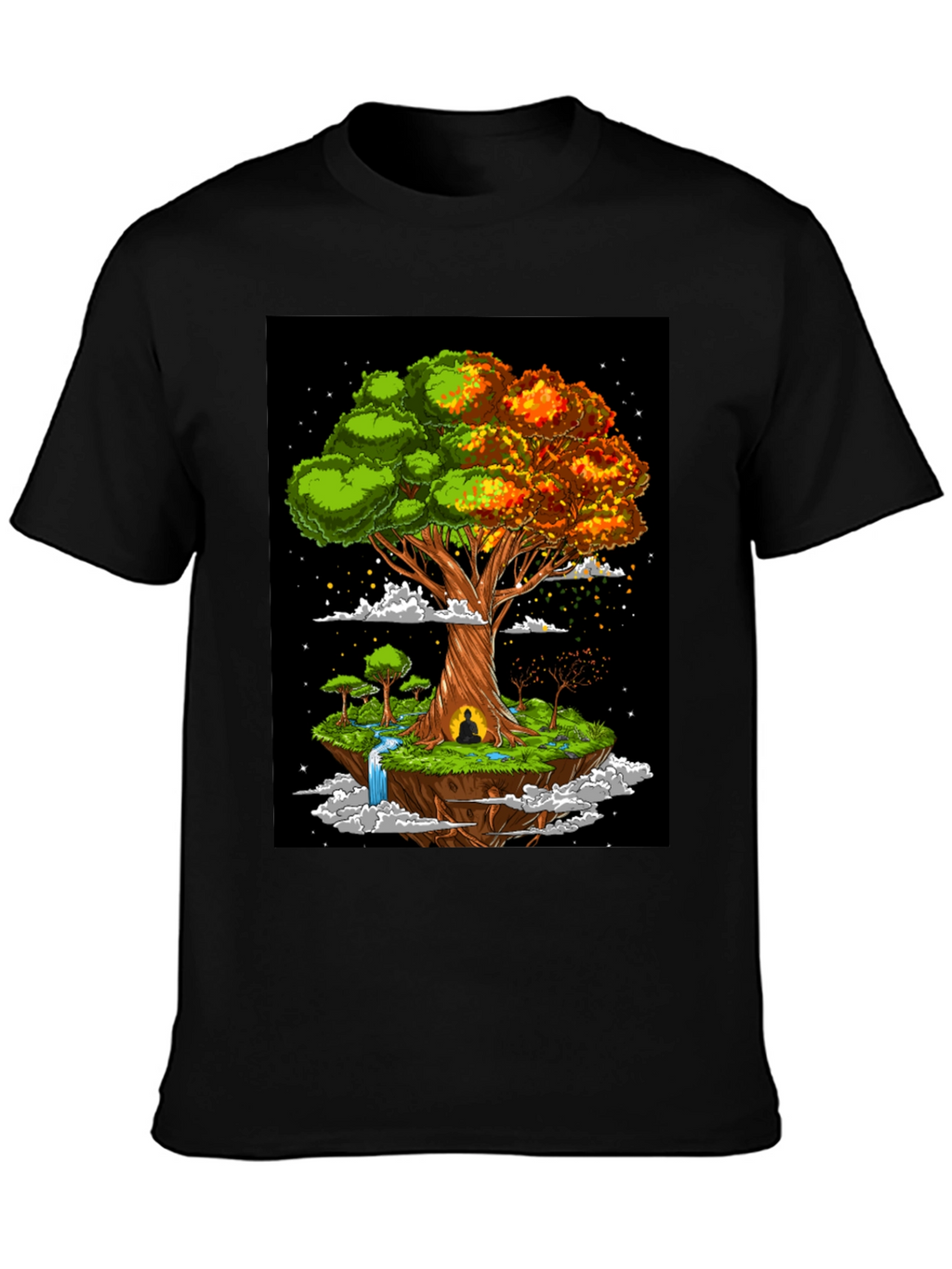 Zen Tree Graphic Tee - Floating Island Design