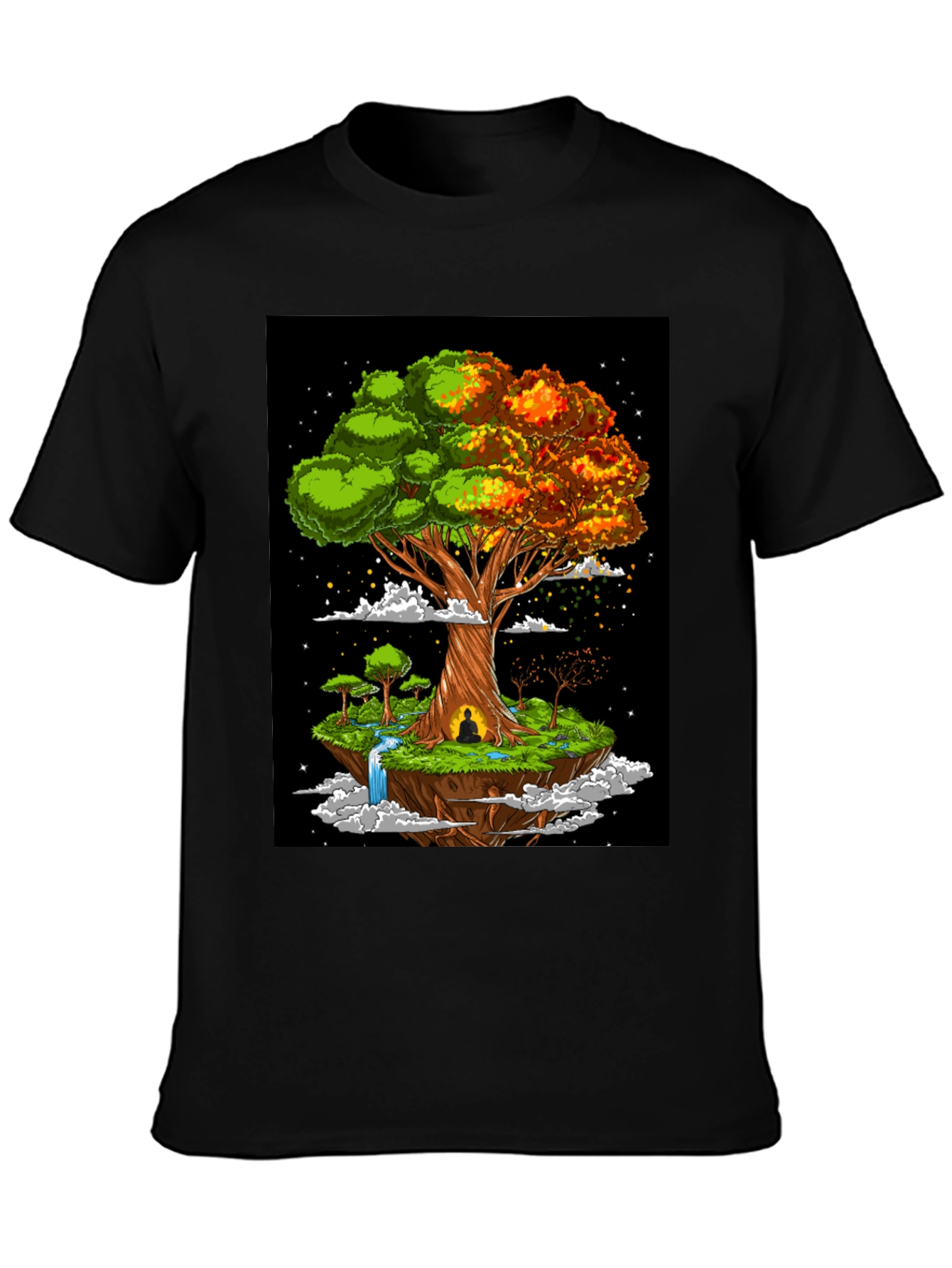 Zen Tree Graphic Tee - Floating Island Design