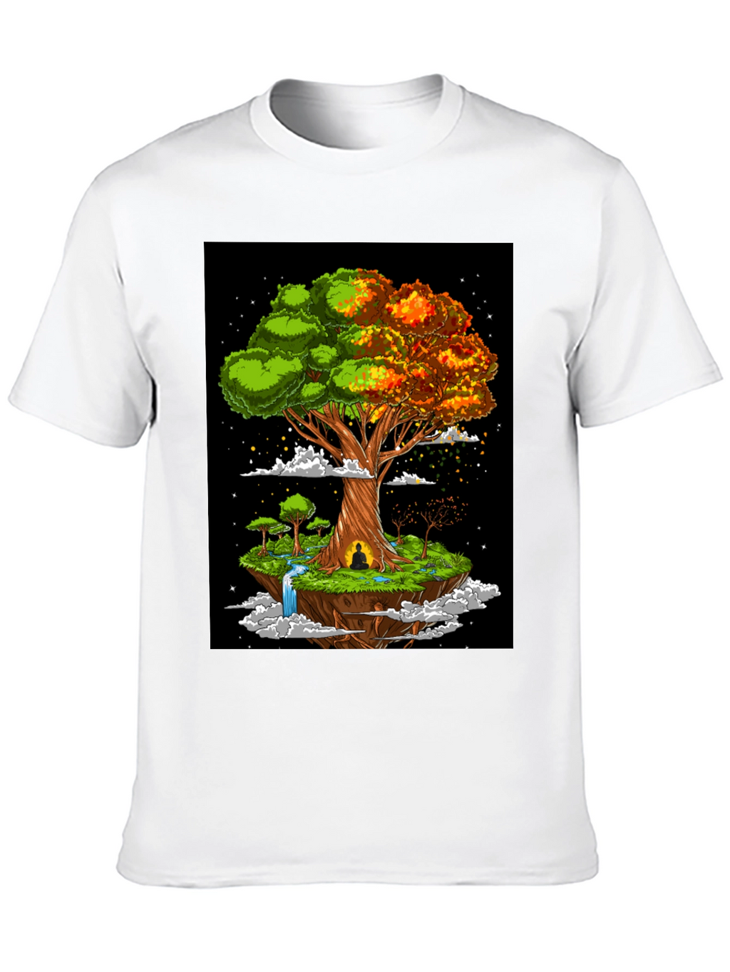 Zen Tree Graphic Tee - Floating Island Design