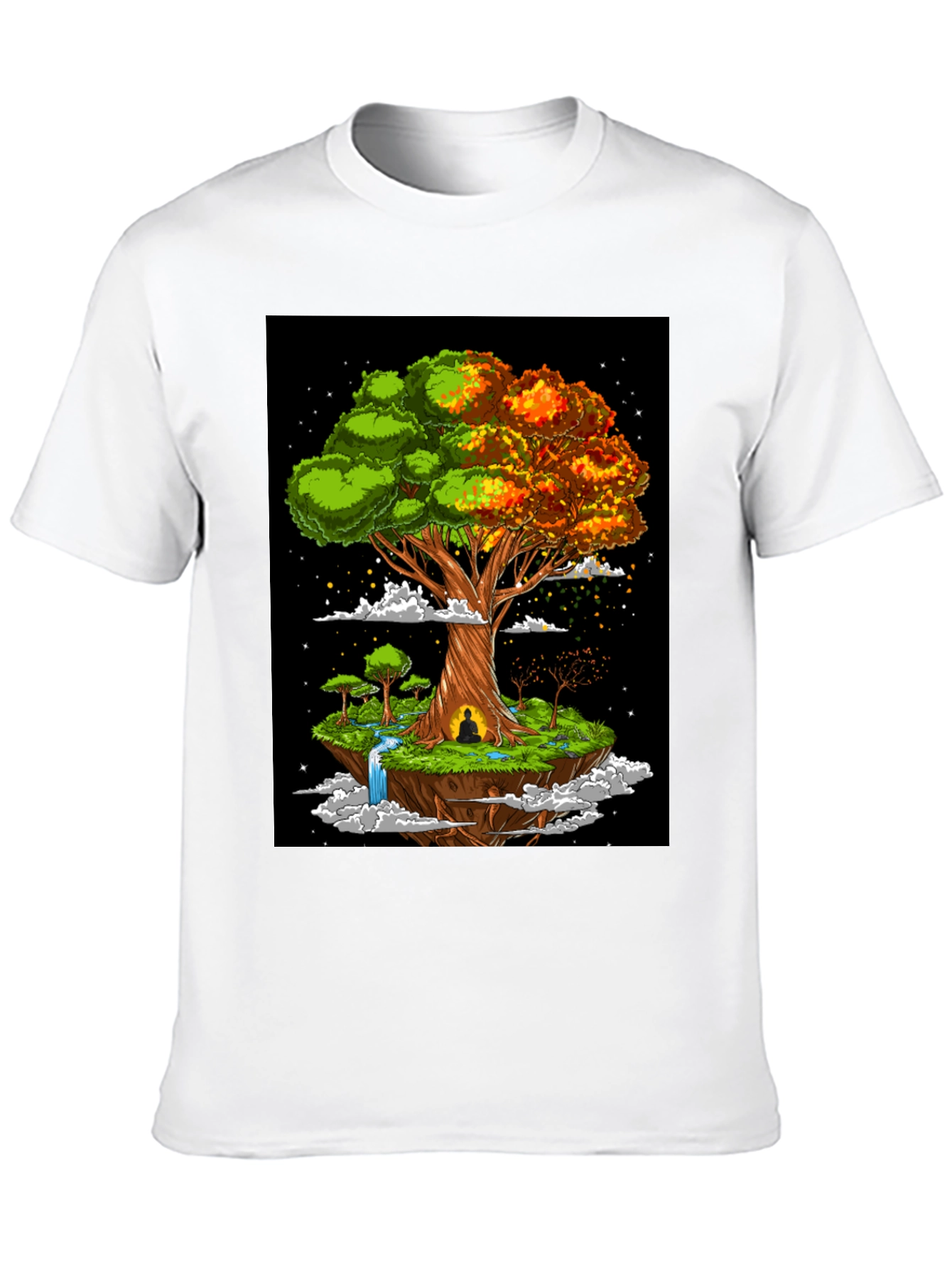 Zen Tree Graphic Tee - Floating Island Design