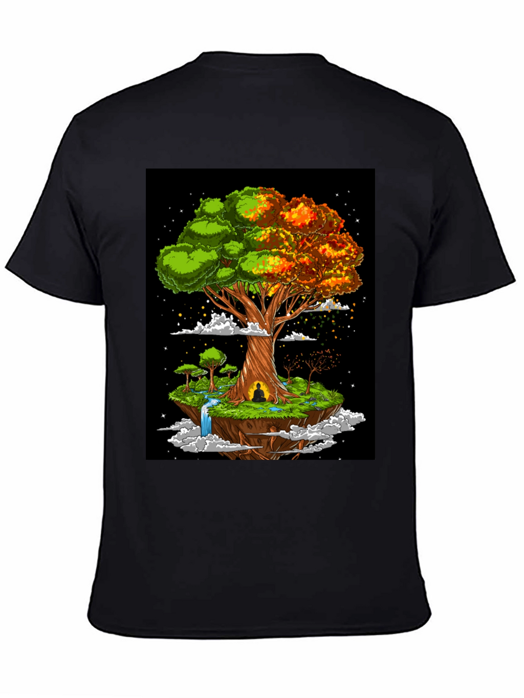 Zen Tree Graphic Tee - Floating Island Design