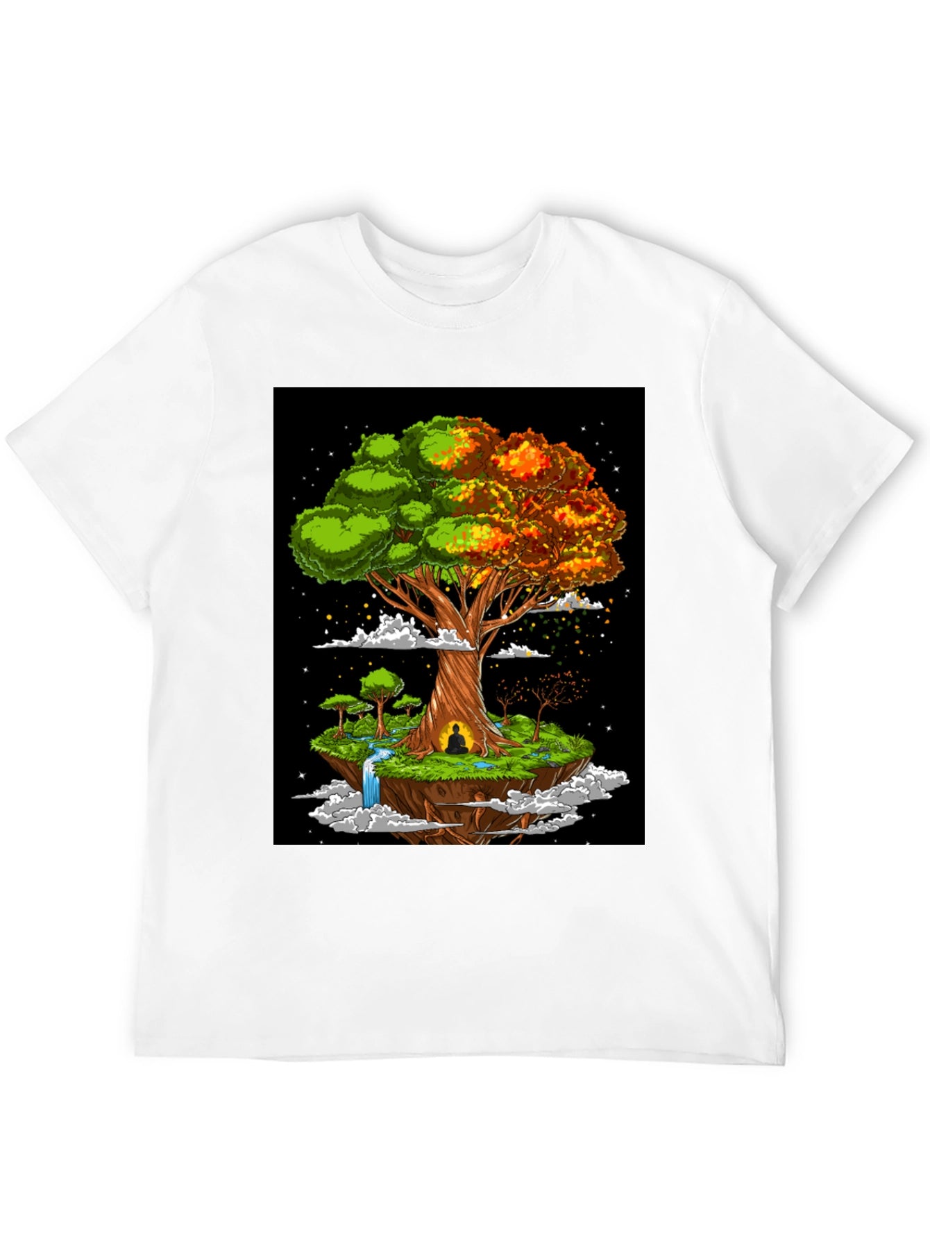 Zen Tree Graphic Tee - Floating Island Design