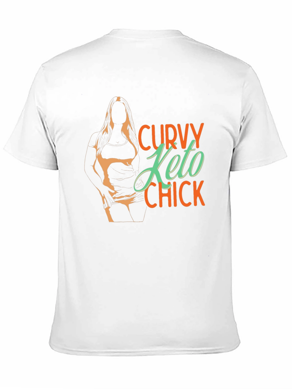 Curvy Keto Chick Graphic Tee - Black Unisex