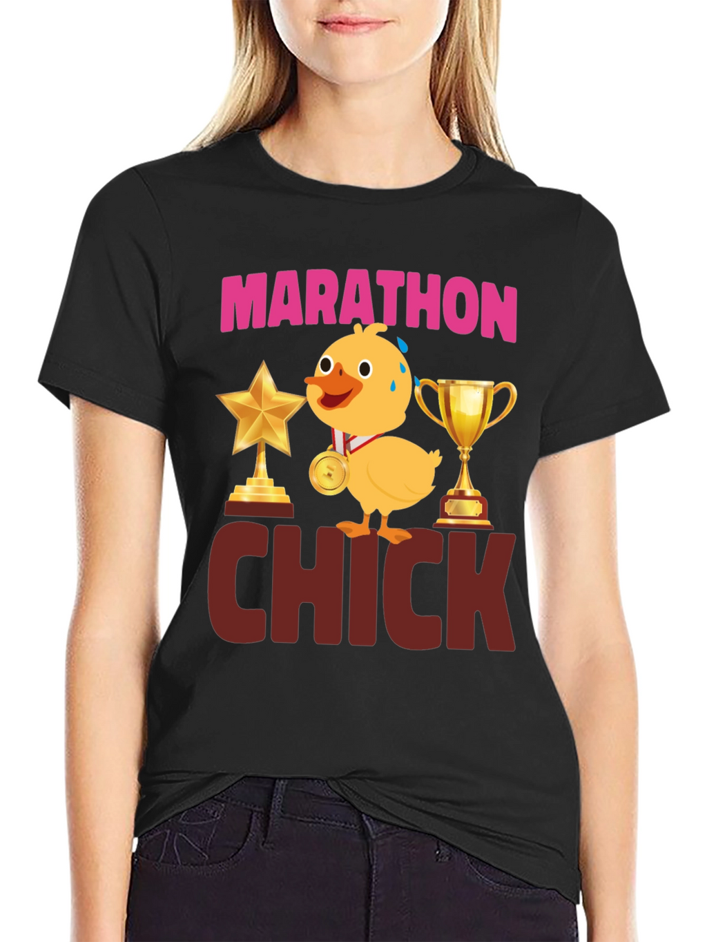 Marathon Chick T-Shirt - Funny Running Tee
