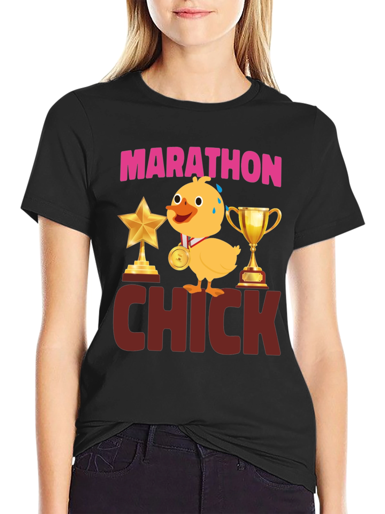 Marathon Chick T-Shirt - Funny Running Tee