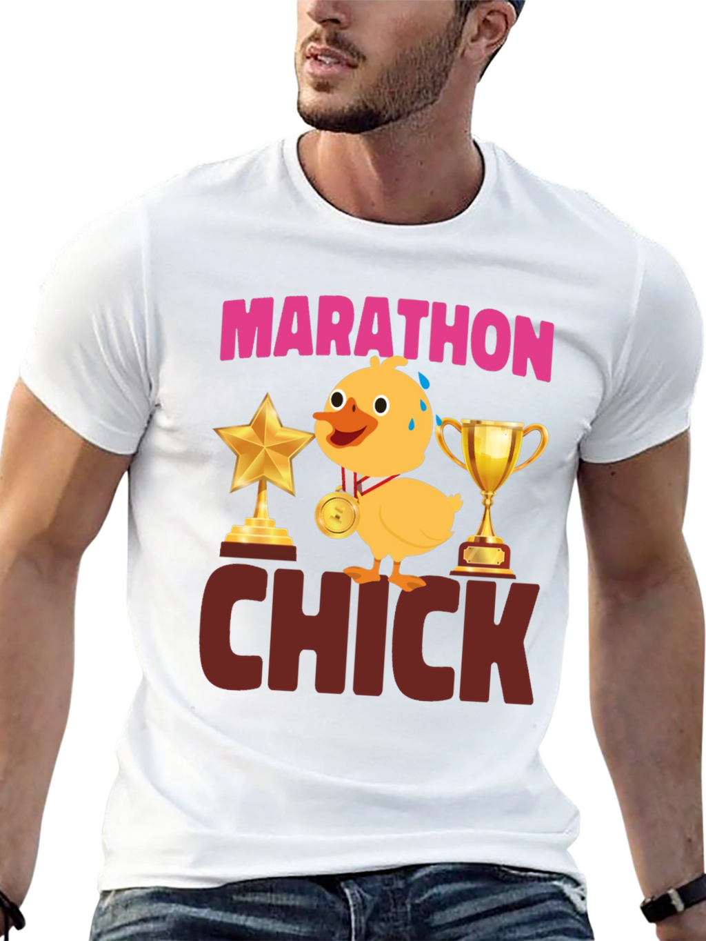 Marathon Chick T-Shirt - Funny Running Tee