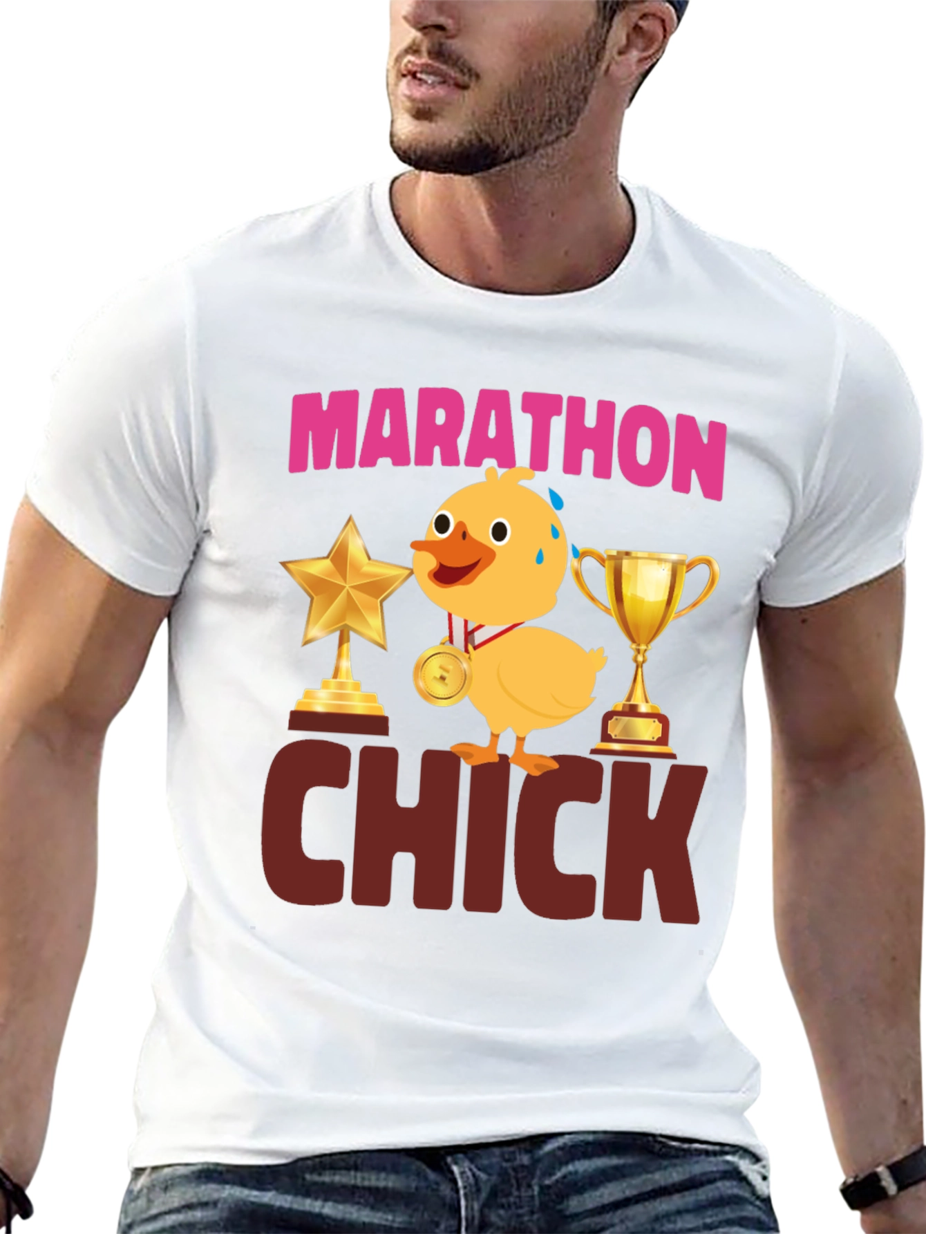 Marathon Chick T-Shirt - Funny Running Tee