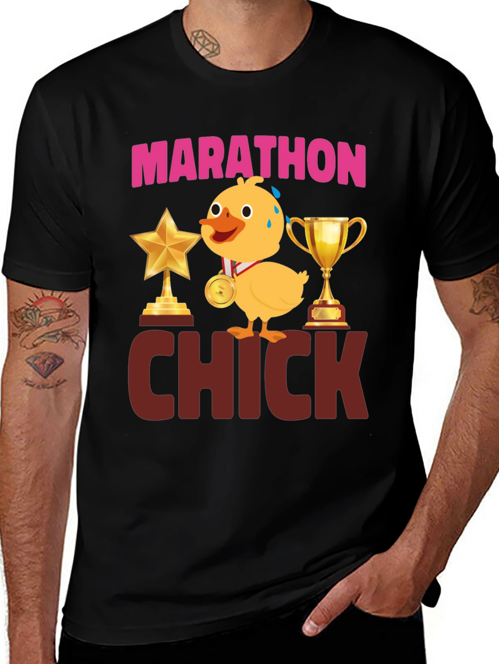 Marathon Chick T-Shirt - Funny Running Tee