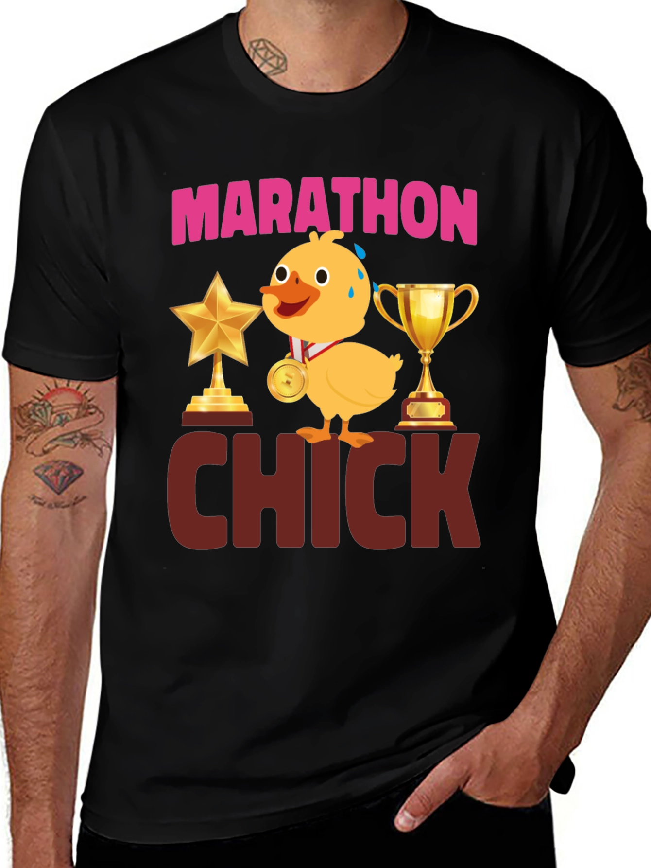 Marathon Chick T-Shirt - Funny Running Tee