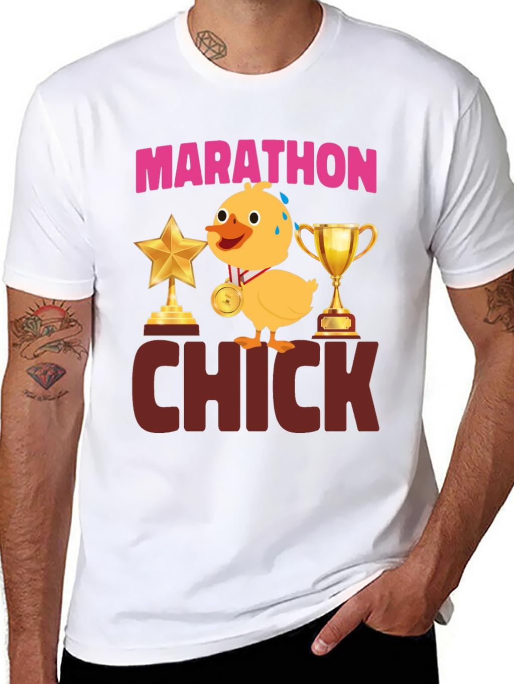 Marathon Chick T-Shirt - Funny Running Tee