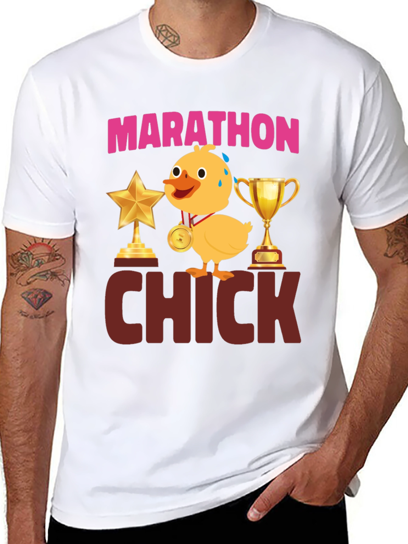 Marathon Chick T-Shirt - Funny Running Tee