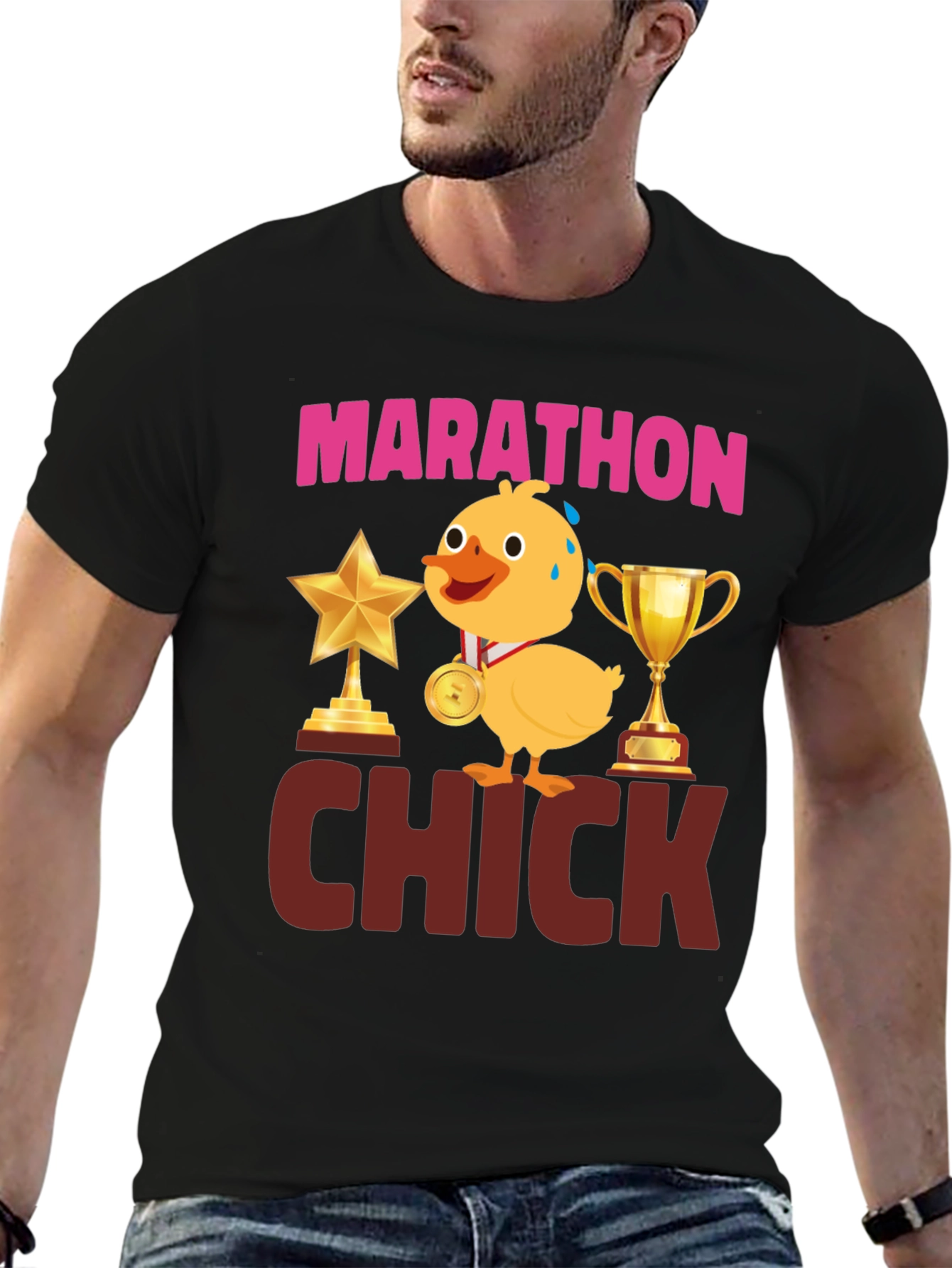 Marathon Chick T-Shirt - Funny Running Tee