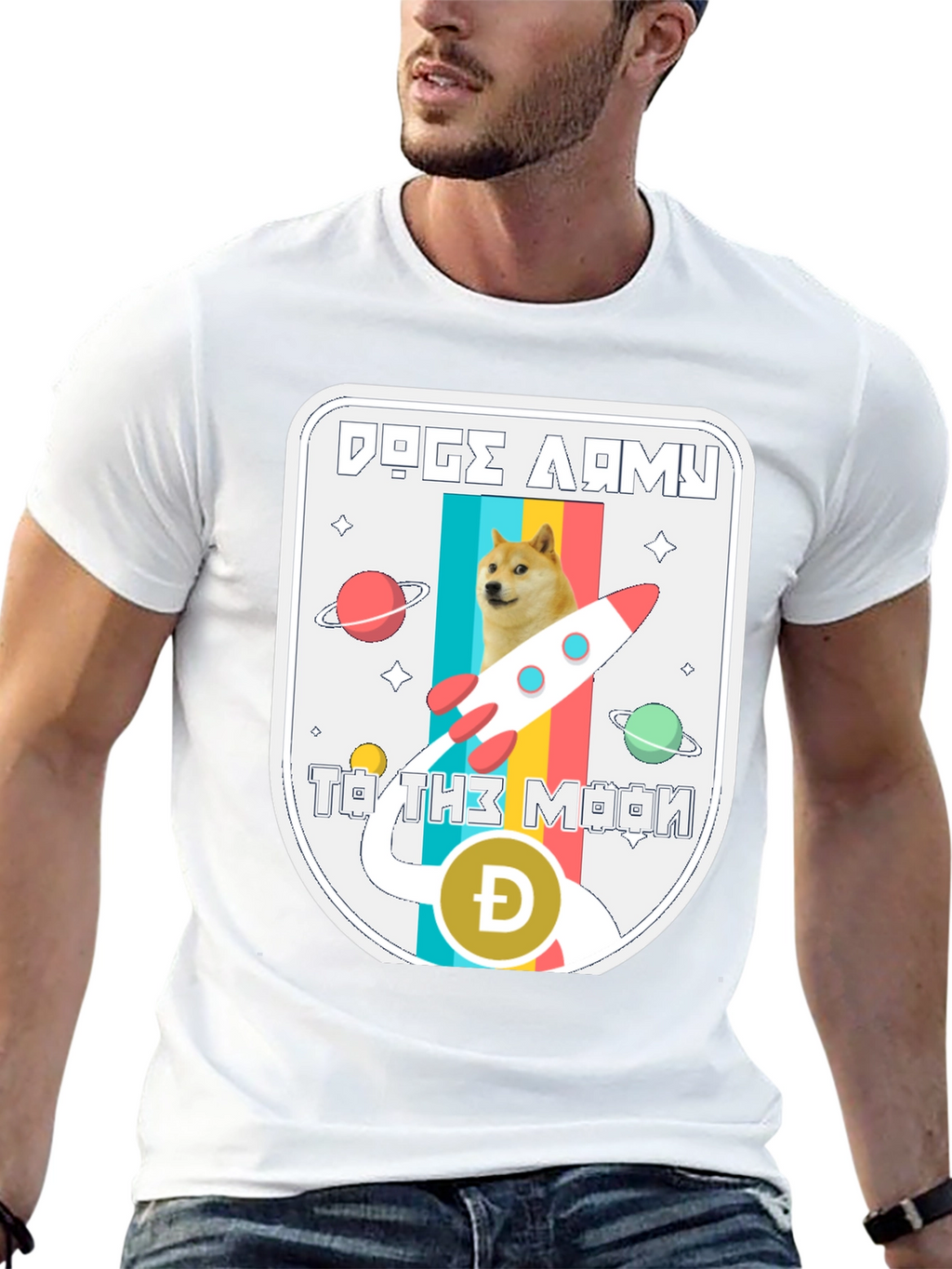Doge Army To The Moon T-Shirt