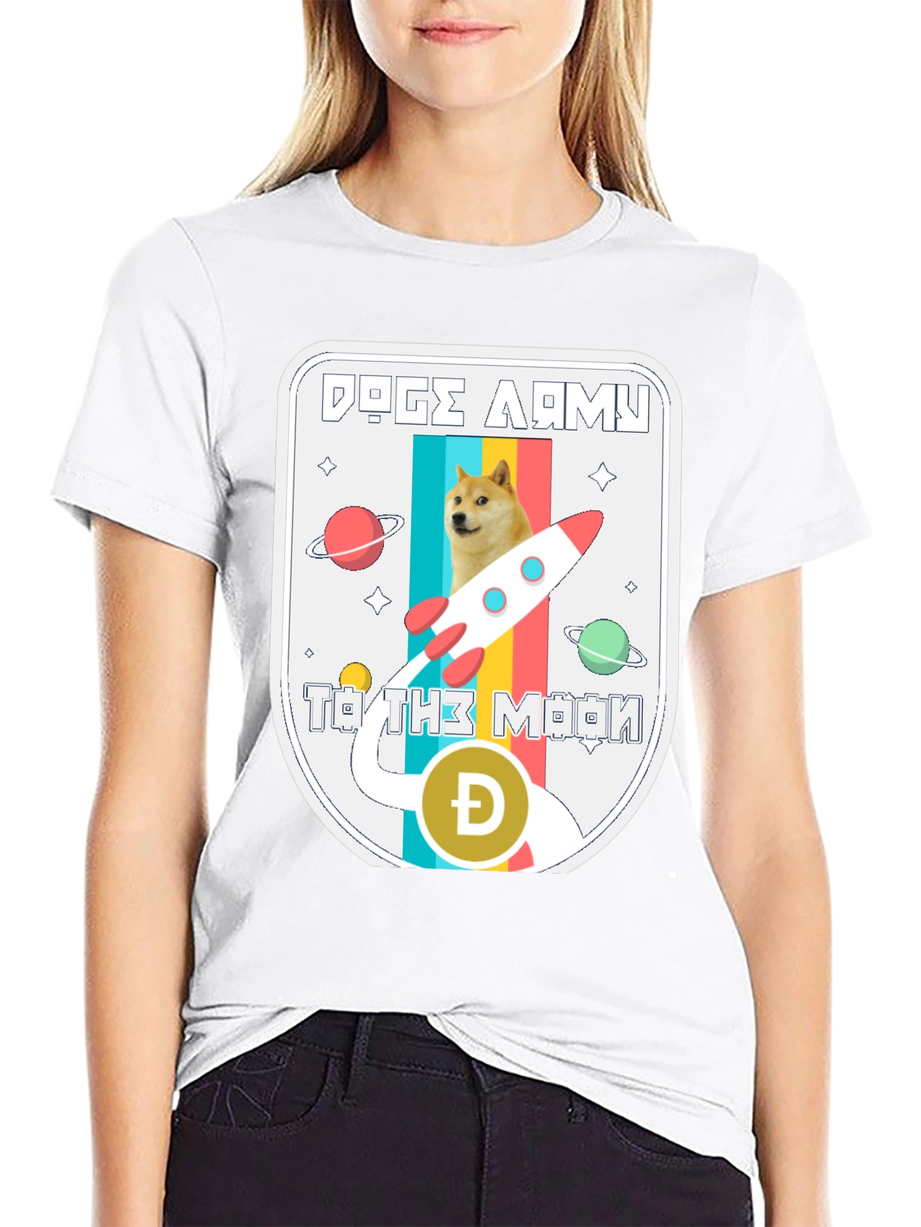 Doge Army To The Moon T-Shirt