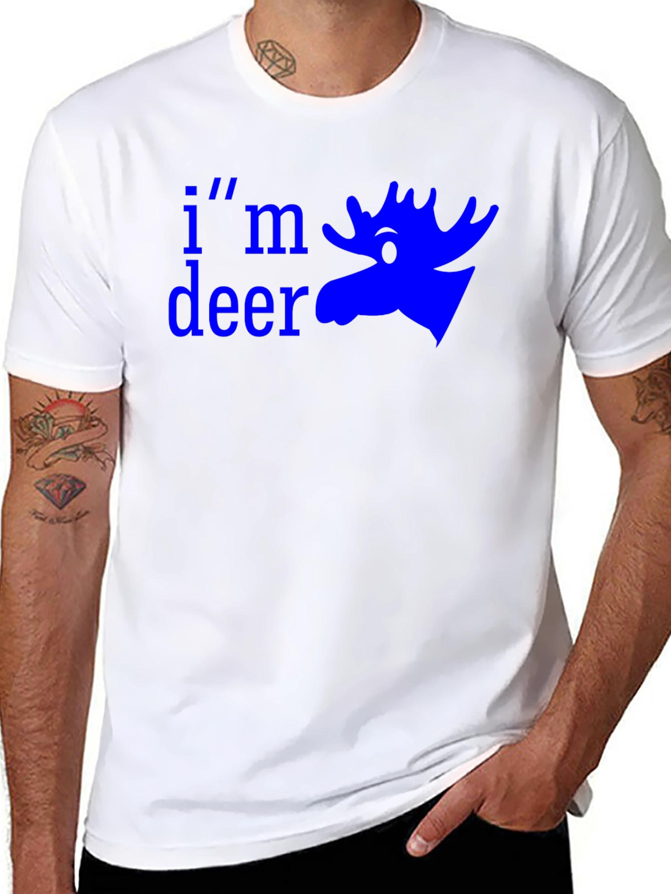 Im Deer Graphic Tee - Moose Design