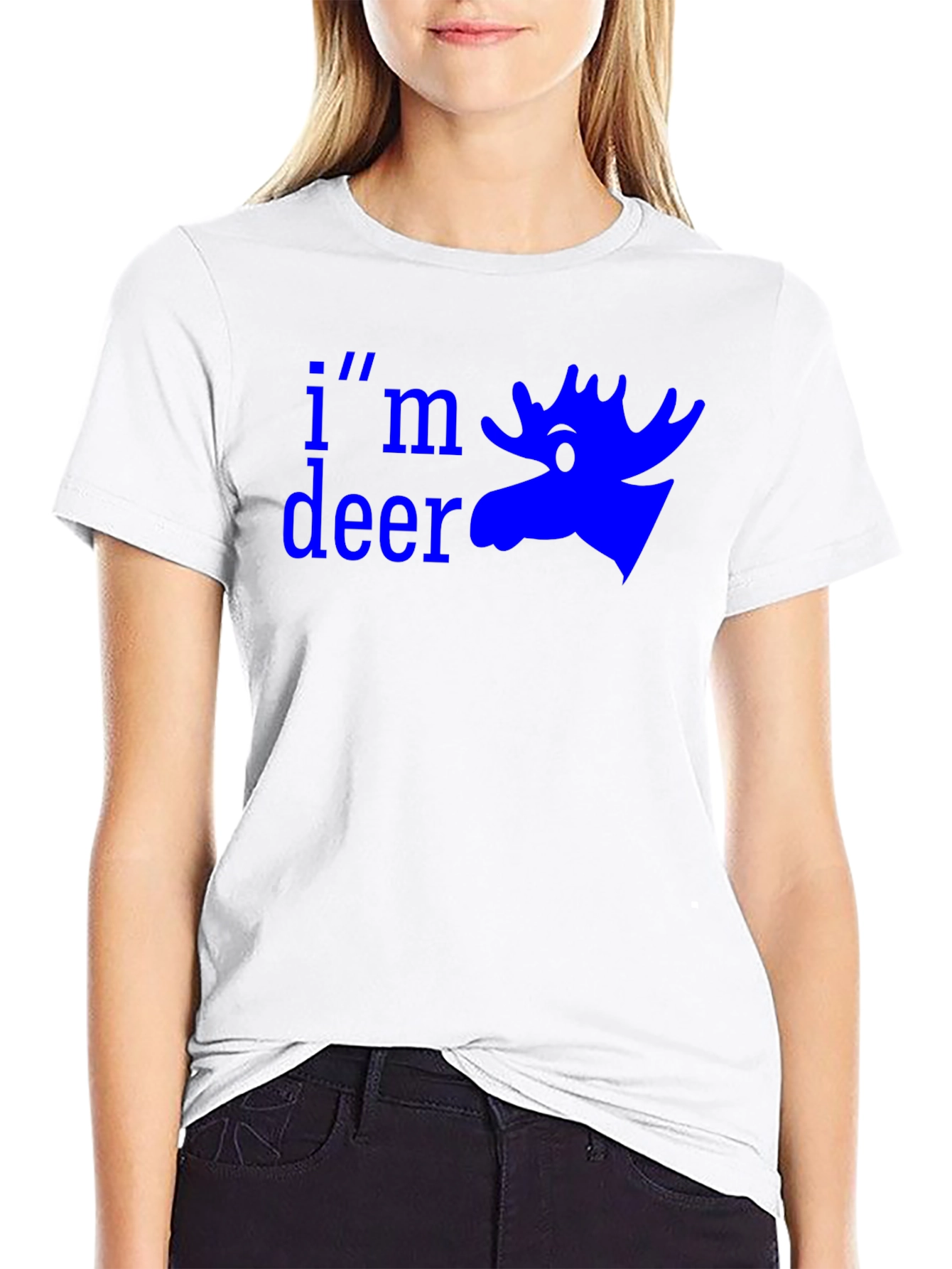 Im Deer Graphic Tee - Moose Design