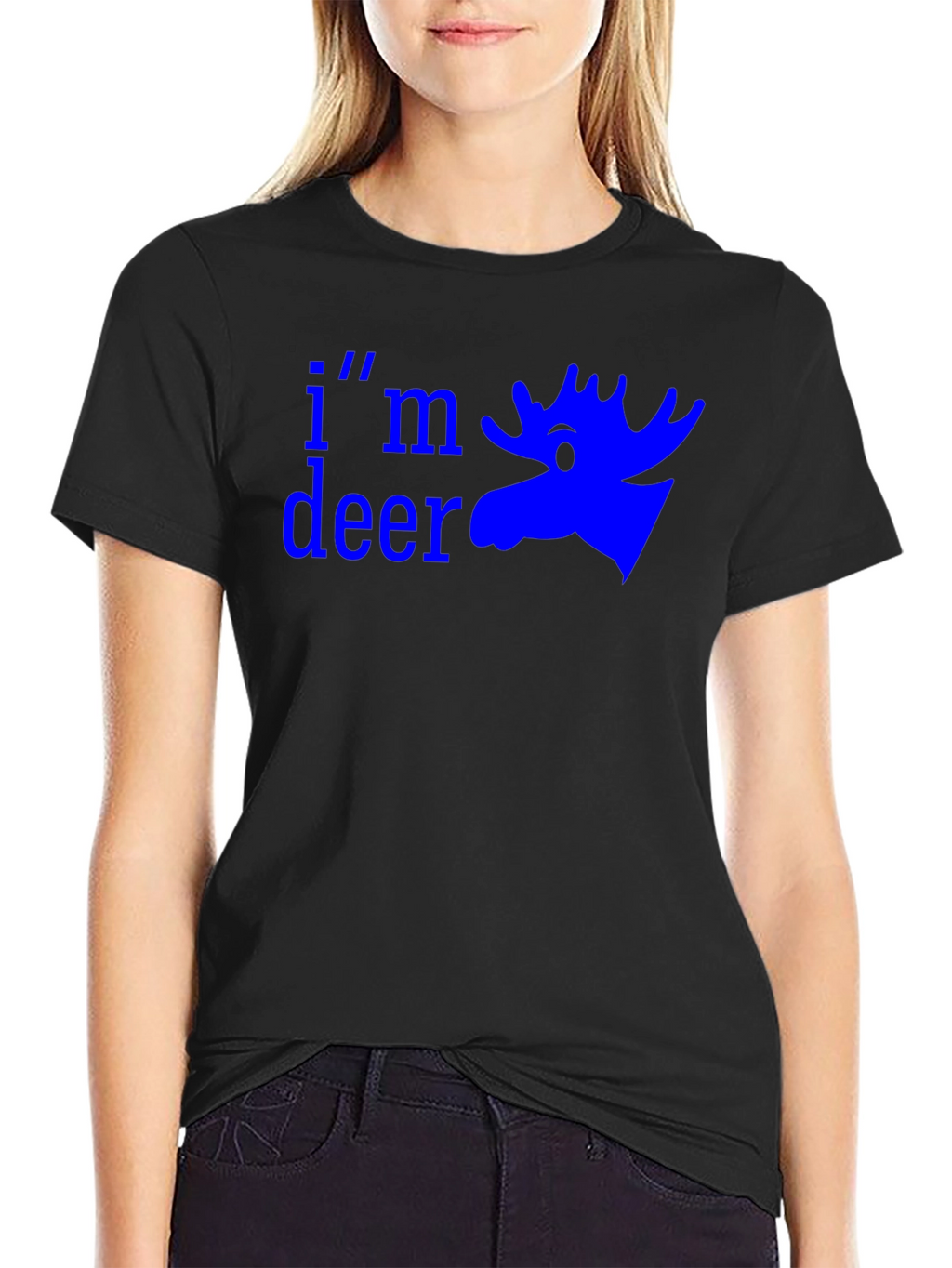 Im Deer Graphic Tee - Moose Design