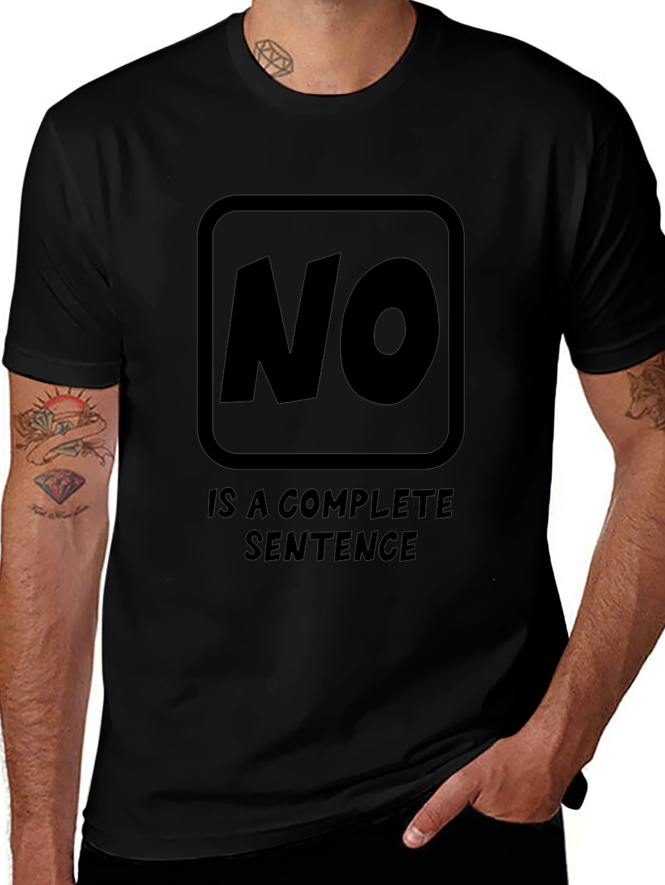 Statement T-Shirt: NO. is a Complete Sentence