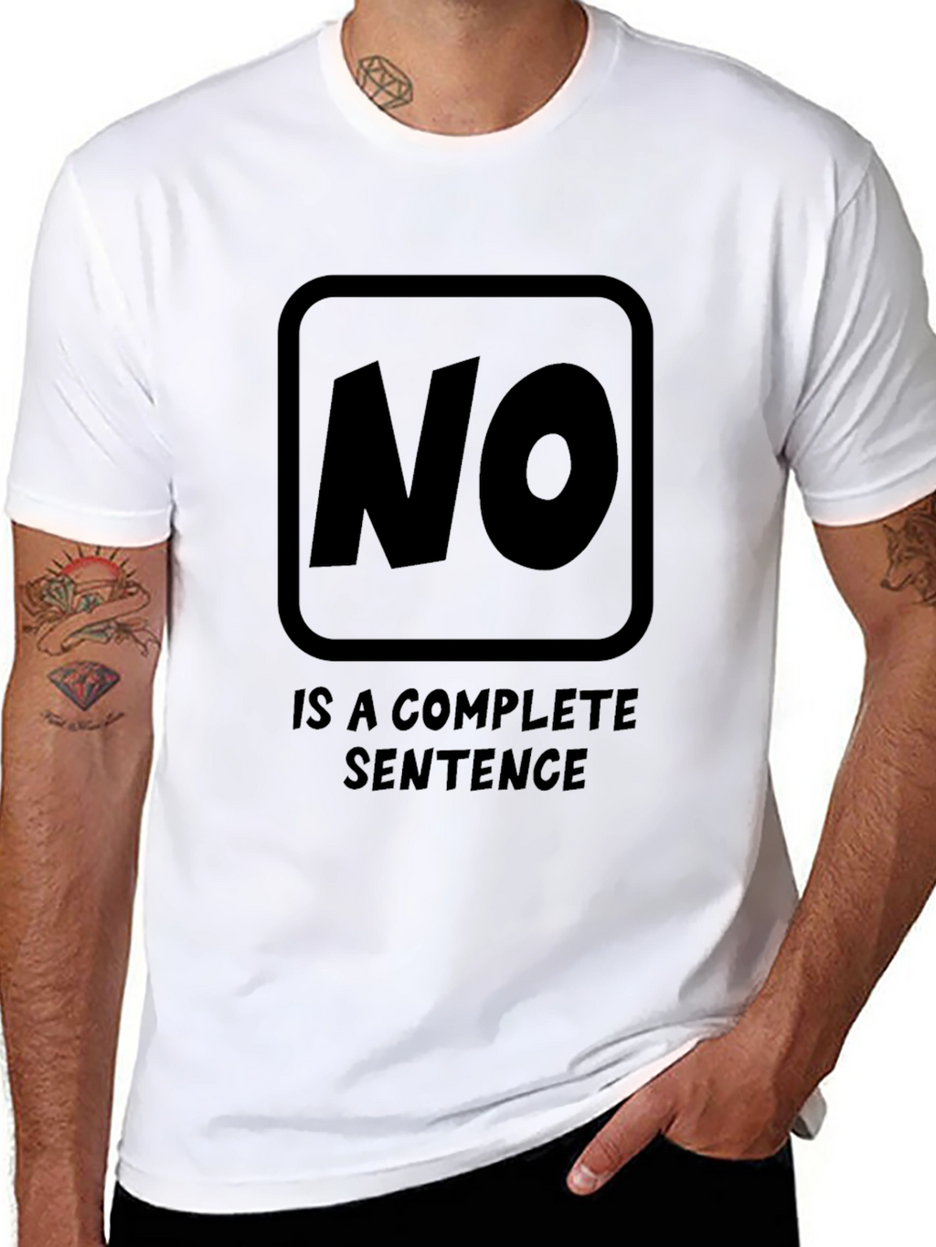 Statement T-Shirt: NO. is a Complete Sentence