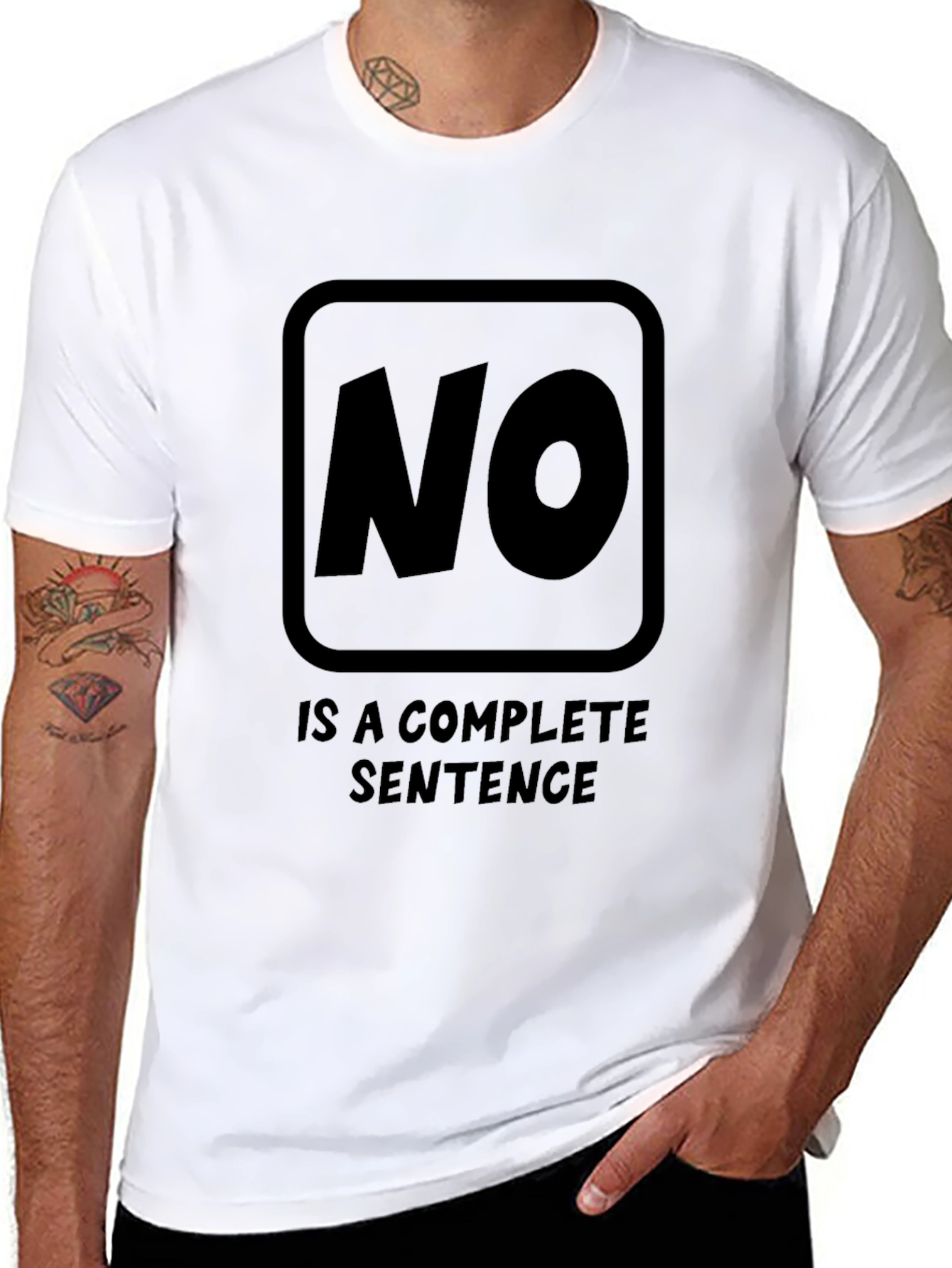 Statement T-Shirt: NO. is a Complete Sentence