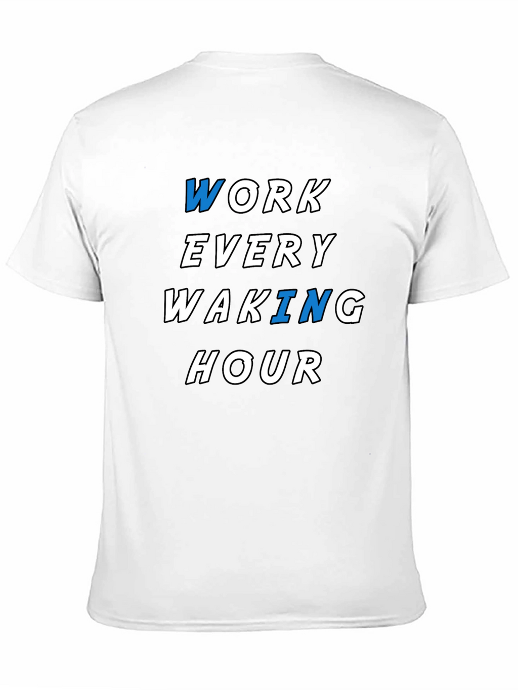 Work Every Waking Hour Graphic Tee - Black