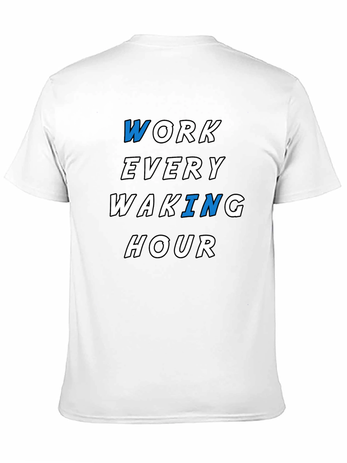 Work Every Waking Hour Graphic Tee - Black