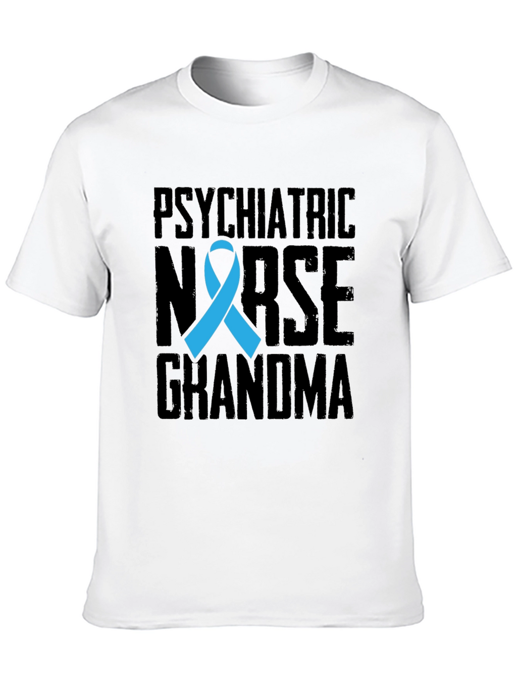 Psychiatric Nurse Grandma T-Shirt - Awareness Ribbon Tee