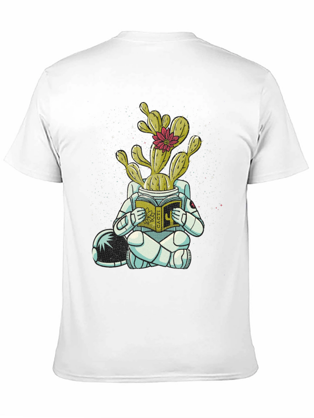 Cactus Astronaut Graphic Tee - Unique Design