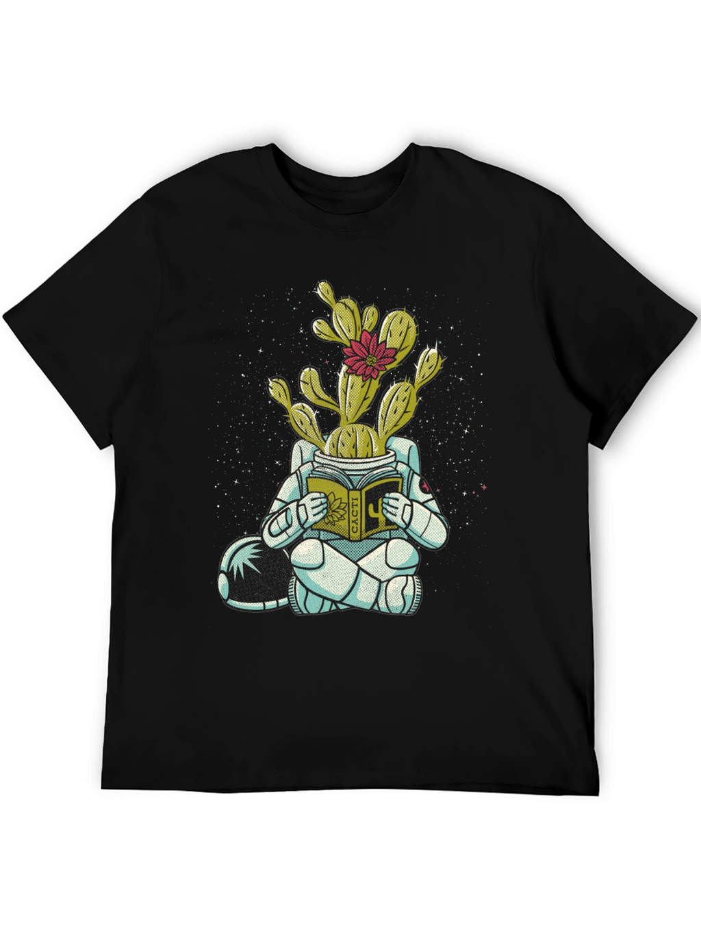 Cactus Astronaut Graphic Tee - Unique Design