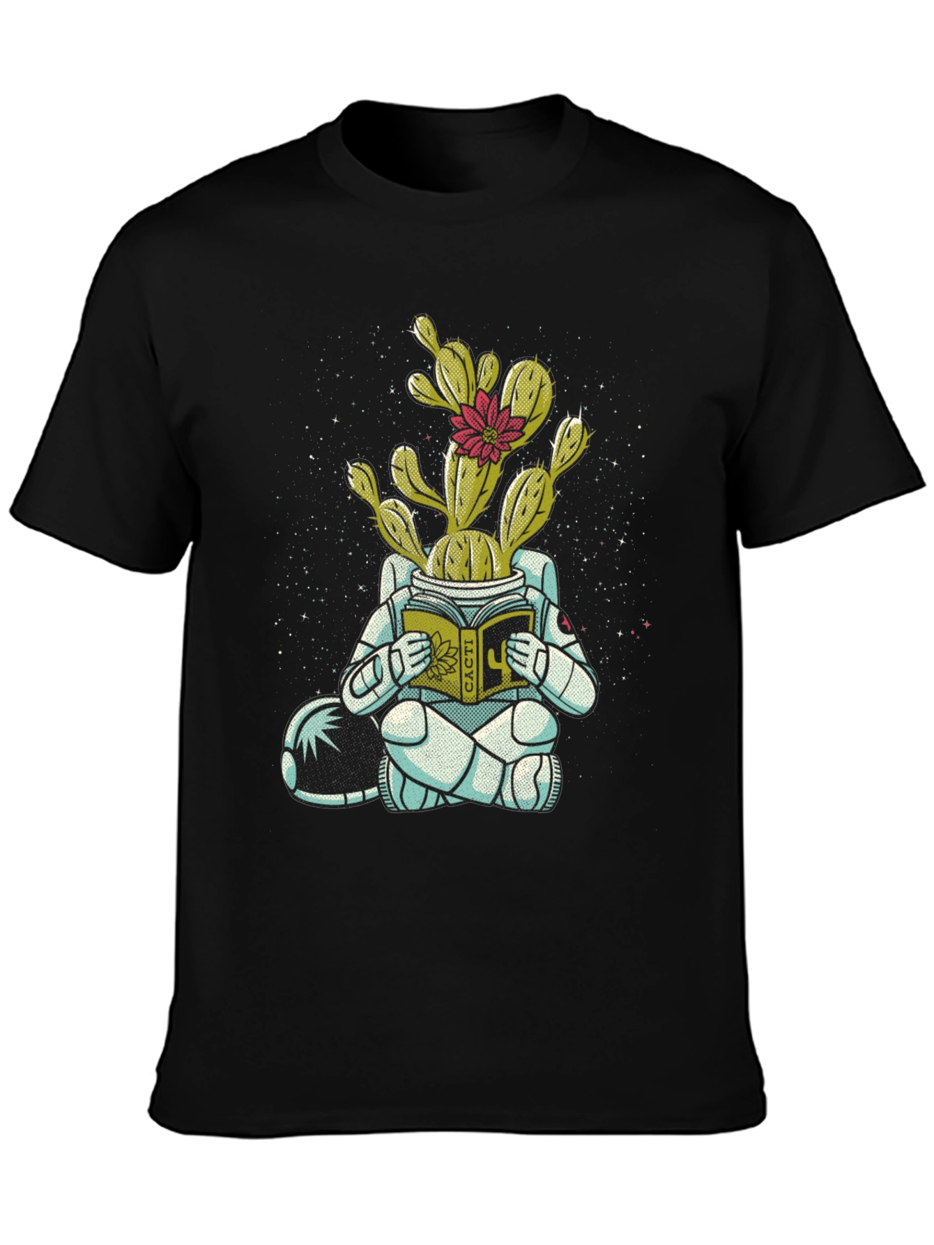 Cactus Astronaut Graphic Tee - Unique Design