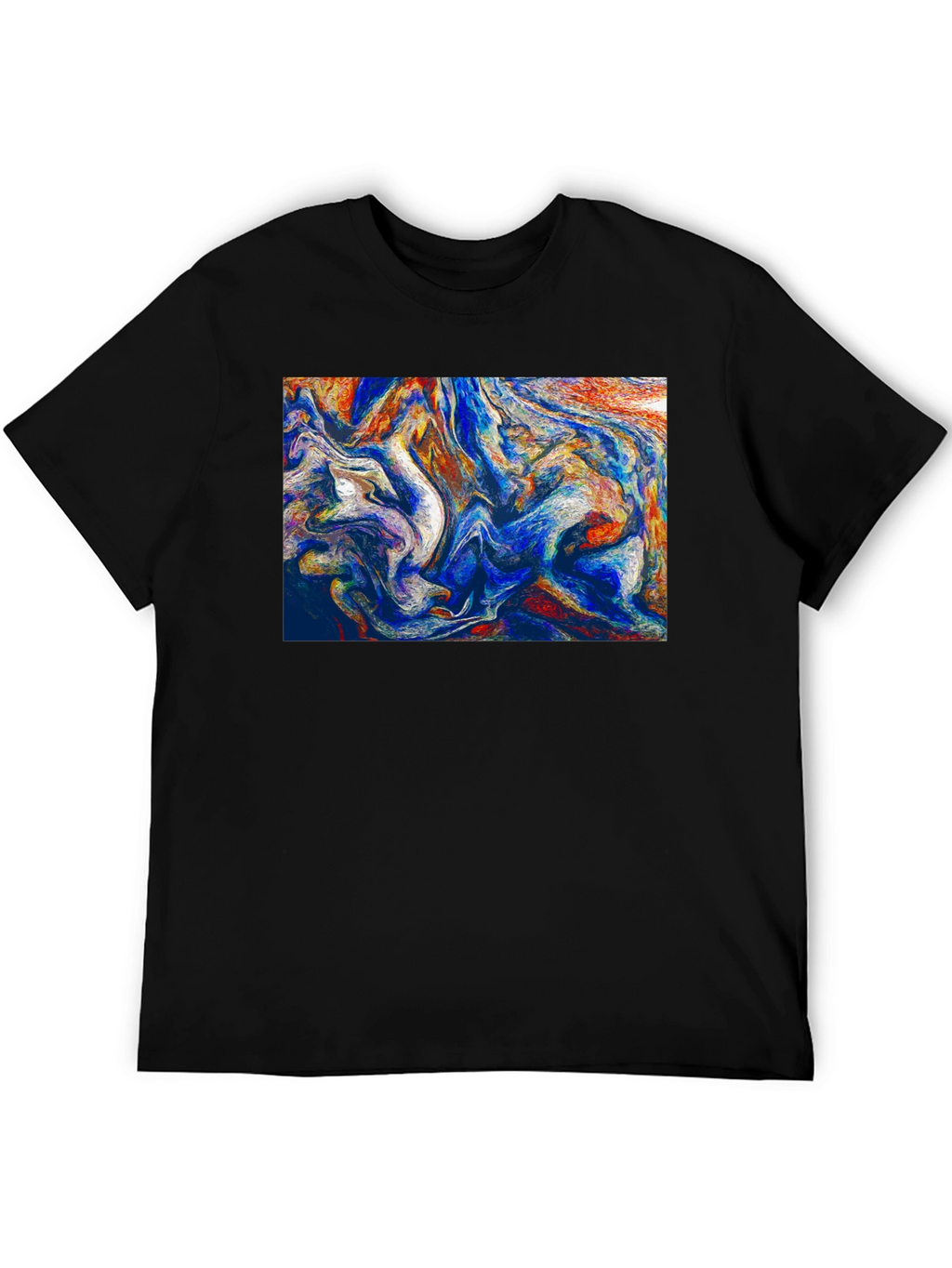 Abstract Art Black T-Shirt