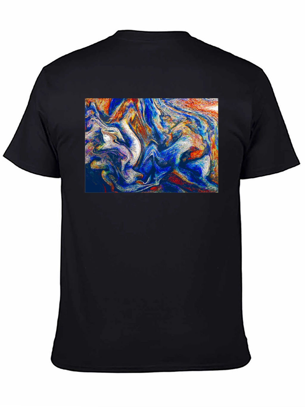 Abstract Art Black T-Shirt