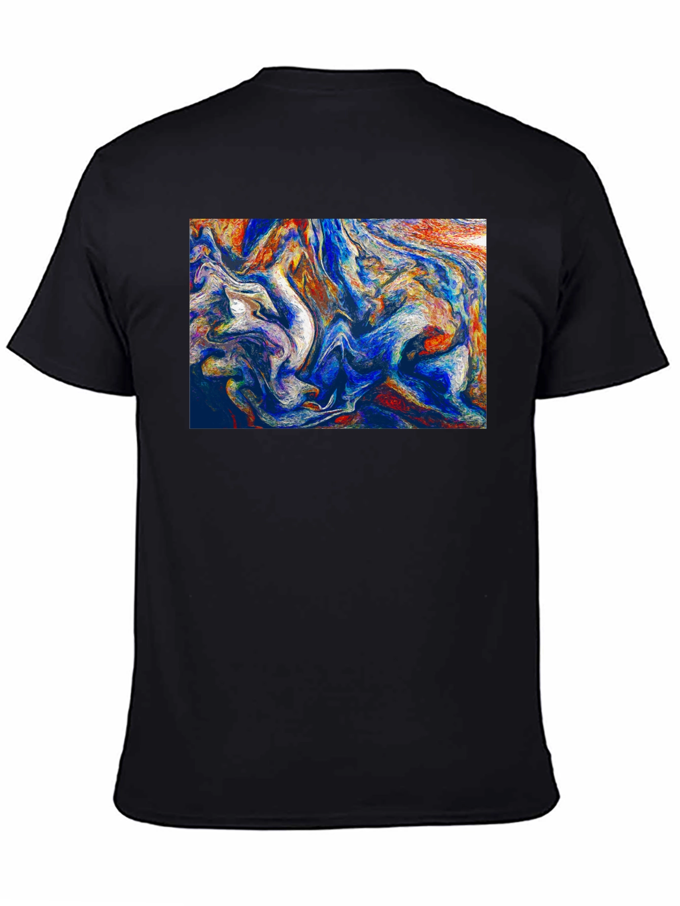 Abstract Art Black T-Shirt